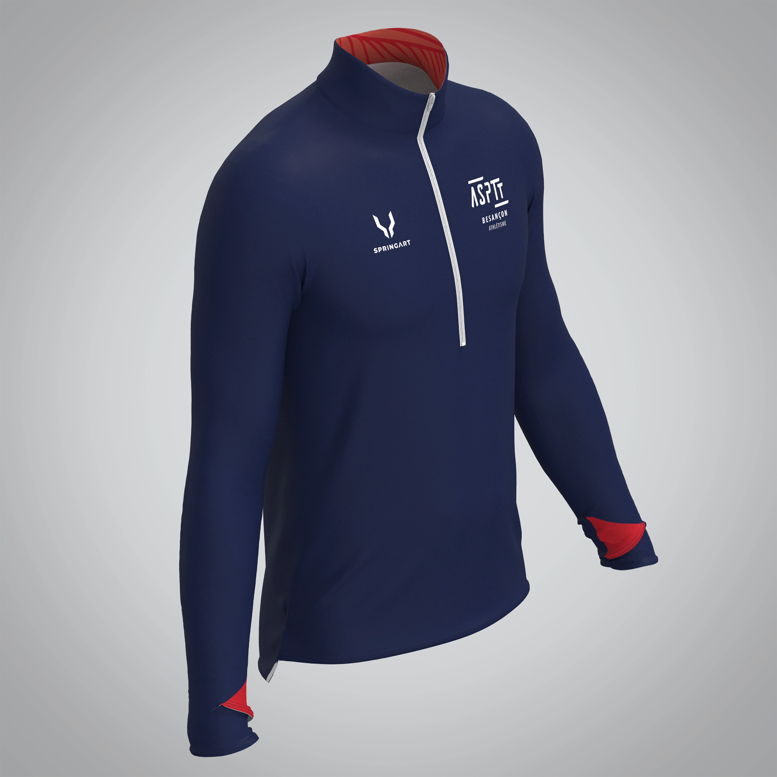 Quart Zip Homme ASPTT Besançon Athlétisme
