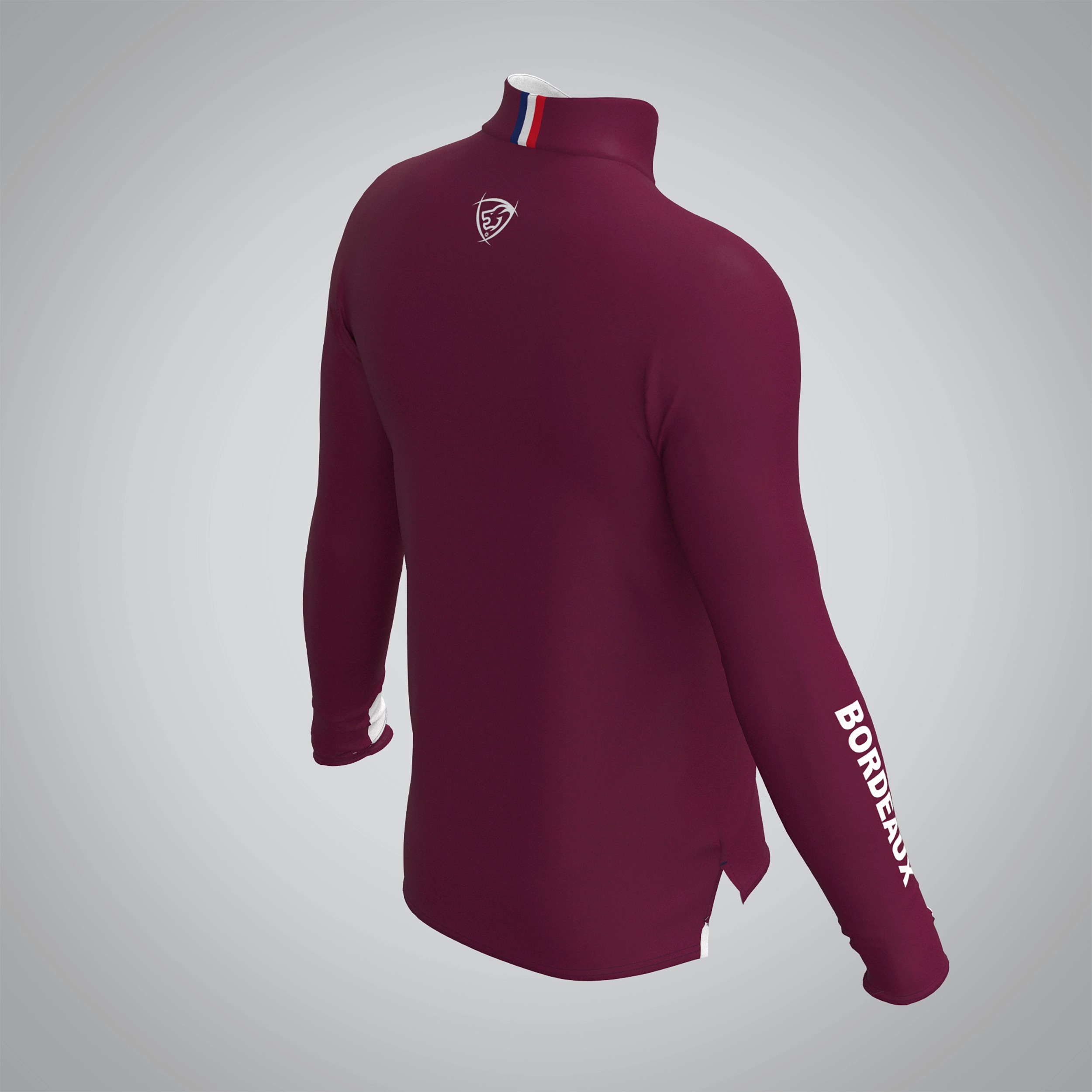 Quart Zip Homme Bordeaux Athlétisme