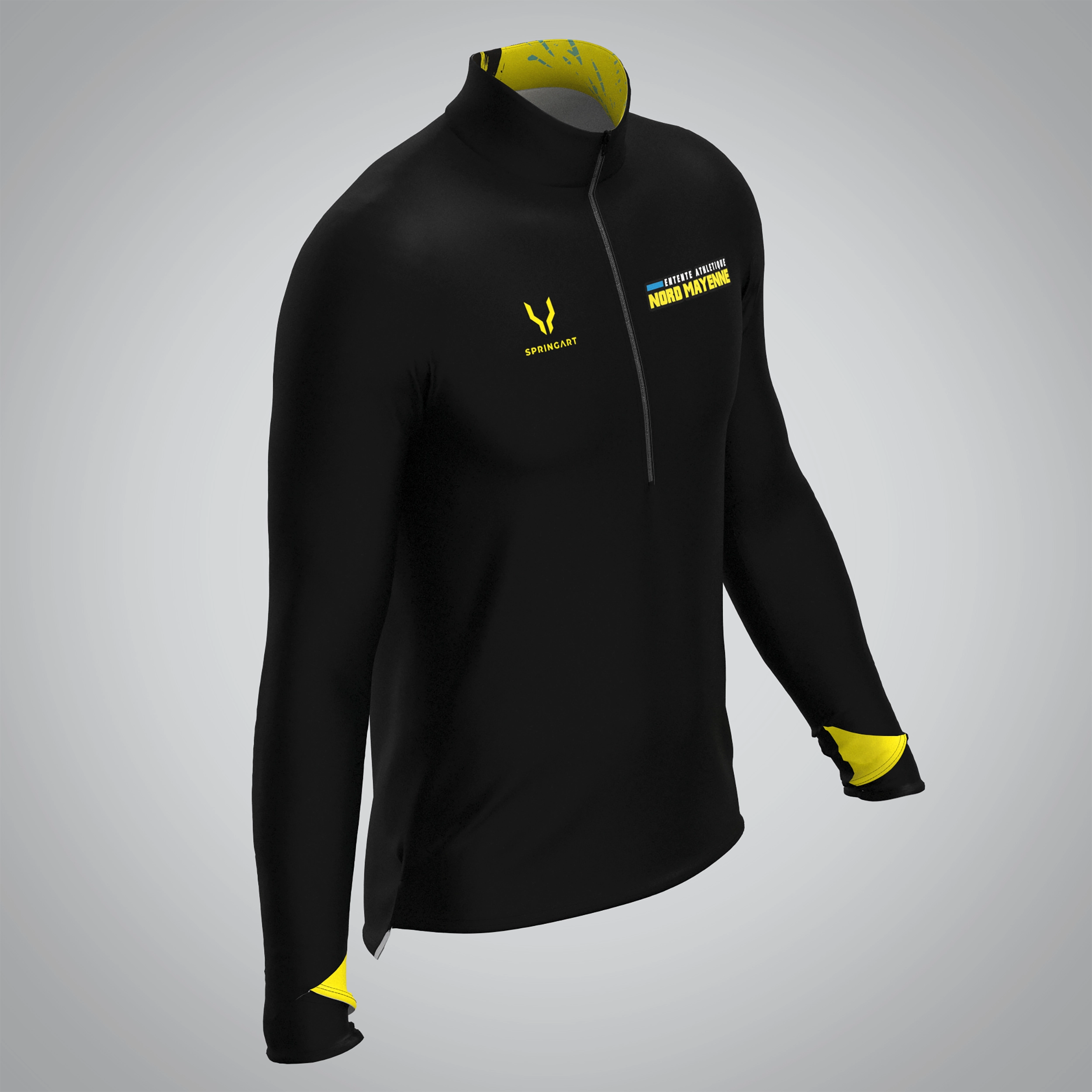 Quart Zip Homme EA Nord Mayenne