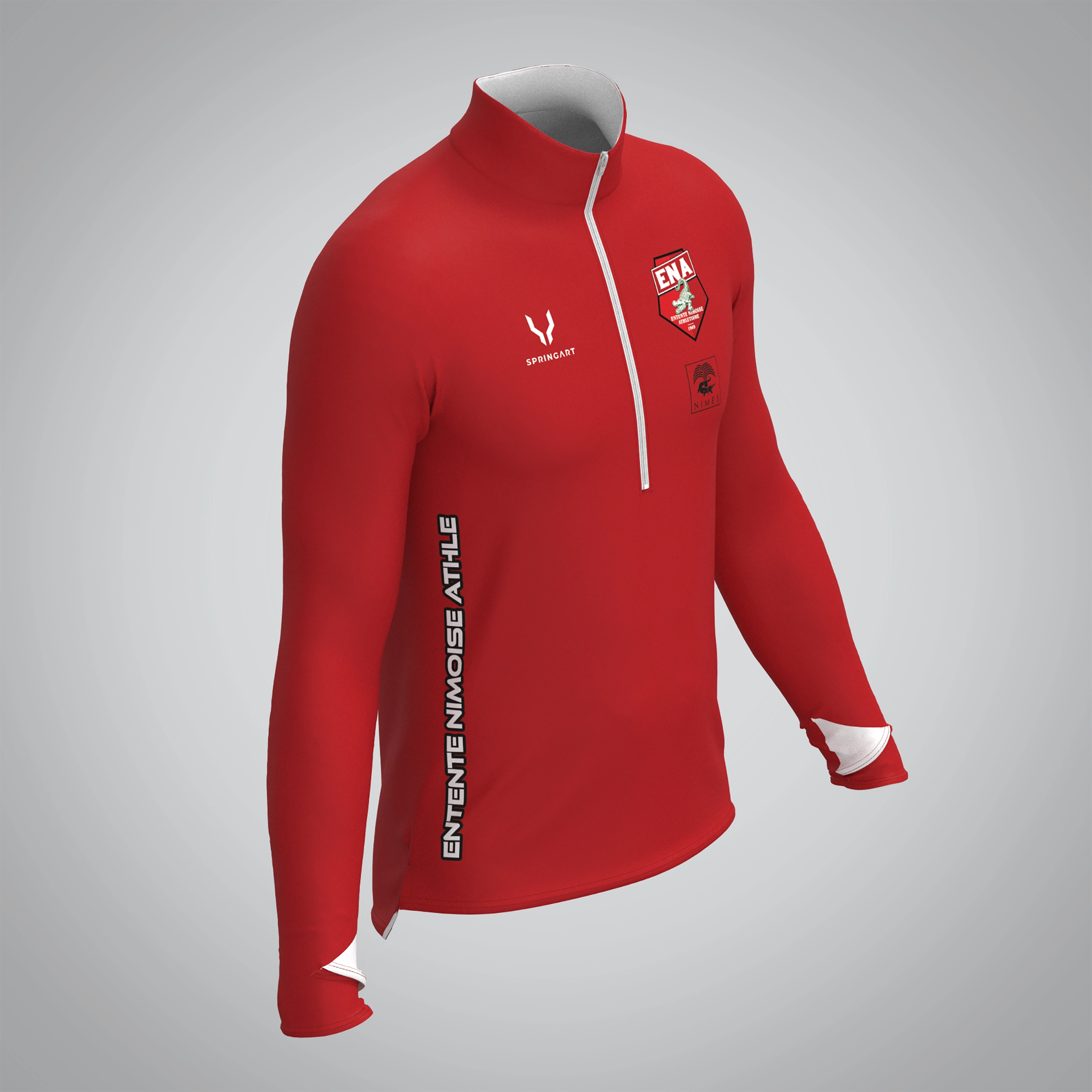 Quart Zip Homme Entente Nimoise Athlétisme
