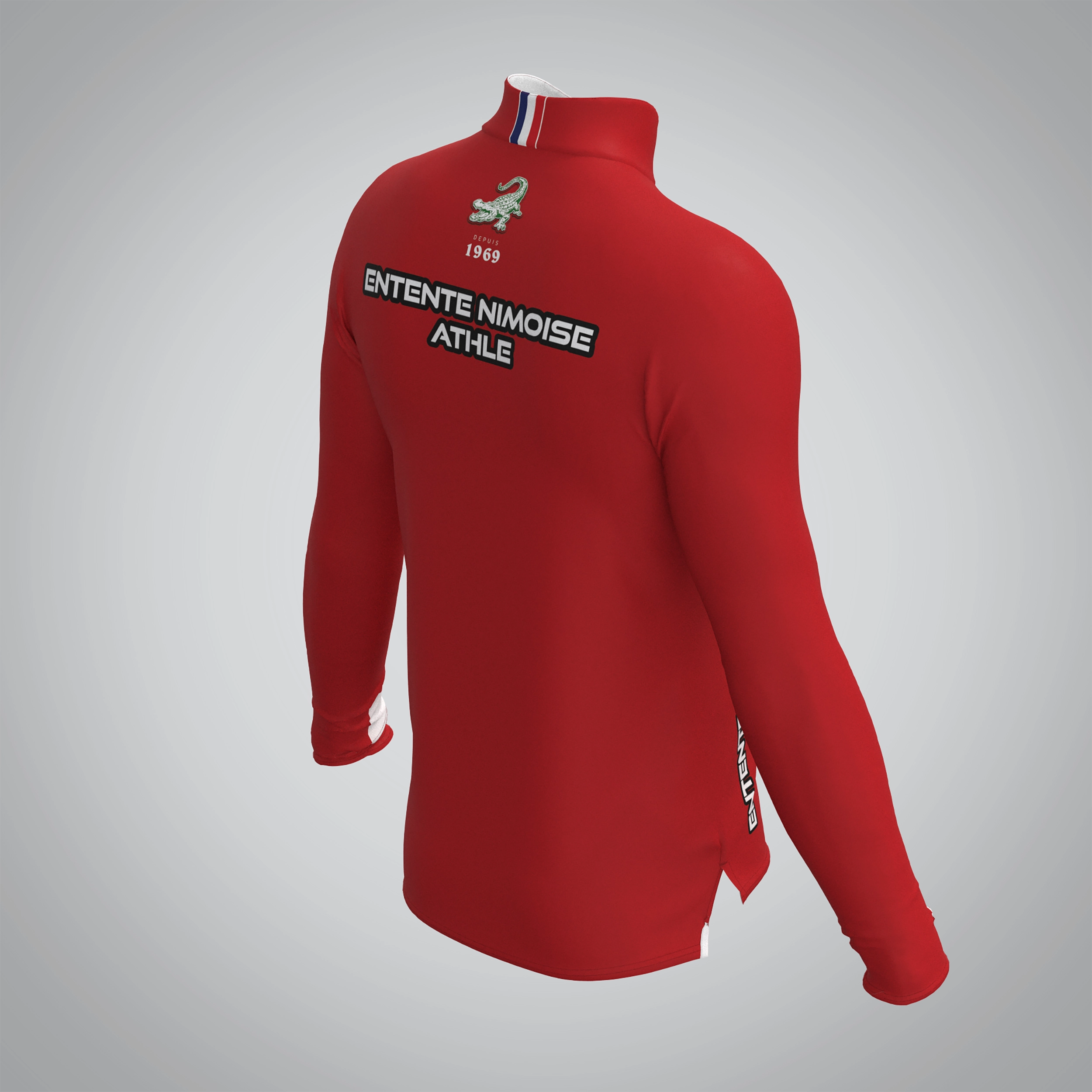 Quart Zip Homme Entente Nimoise Athlétisme