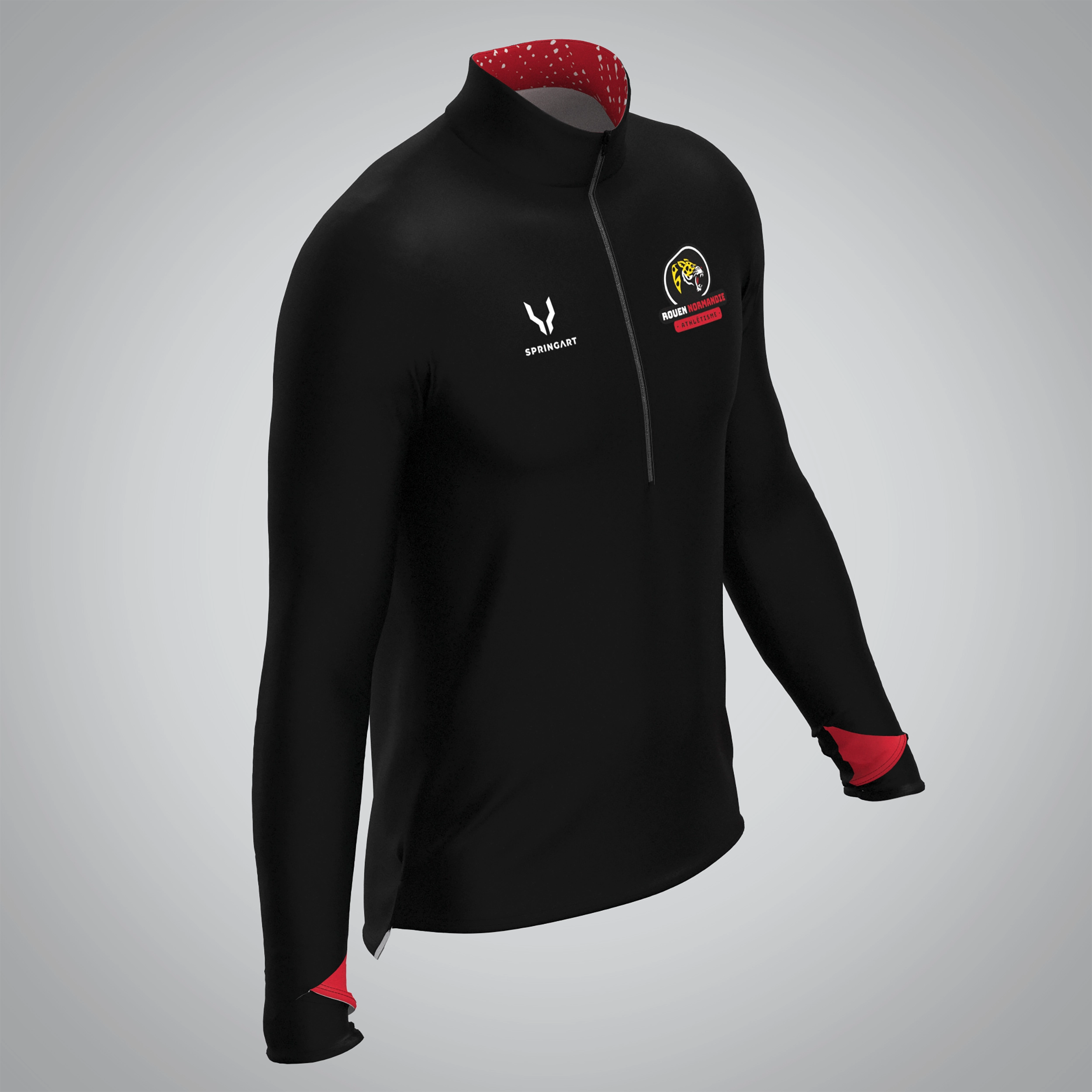 Quart Zip Homme Rouen Normandie Athlétisme