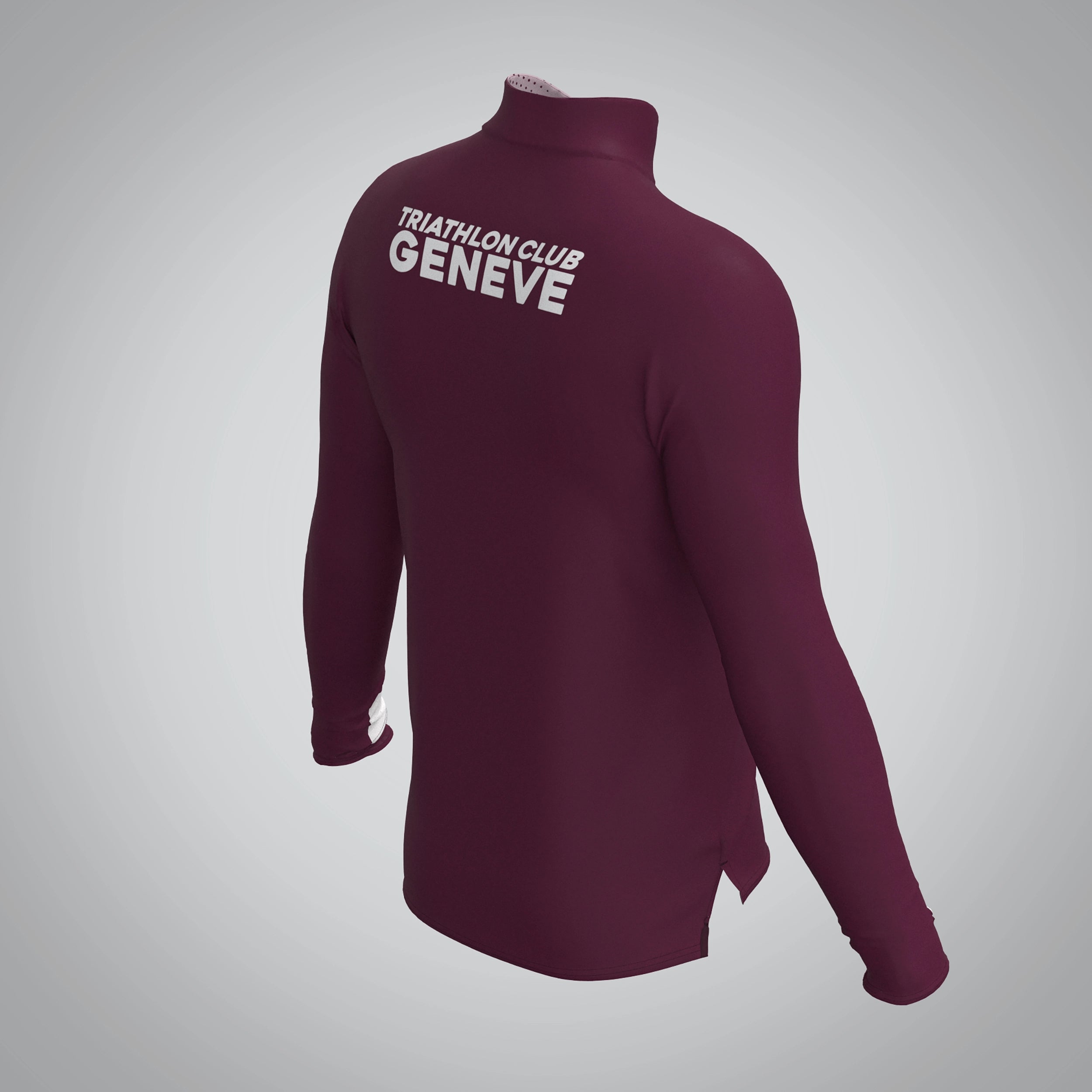 Quart Zip Homme Triathlon Club Genève