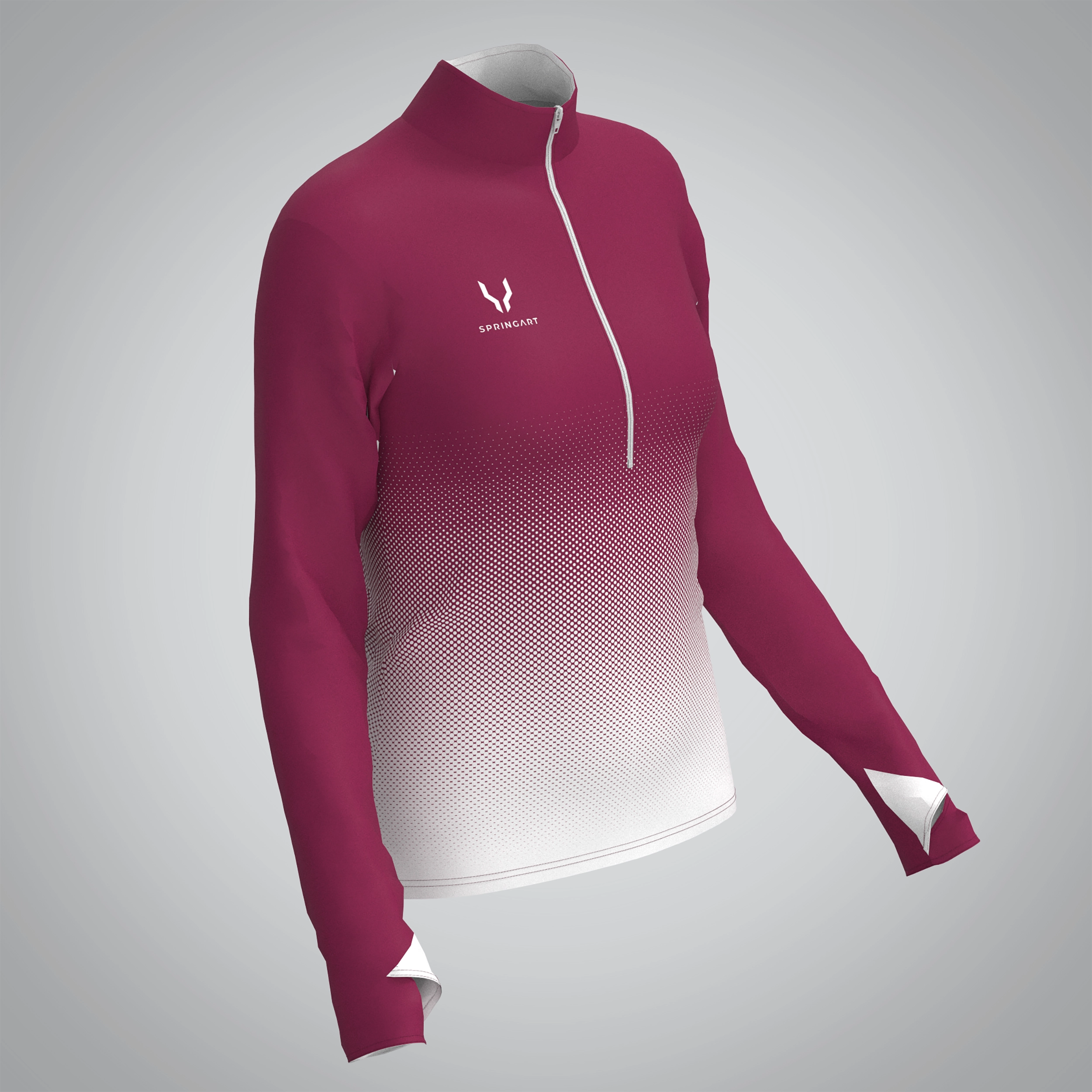 Quart Zip Femme AC Chateau Thierry