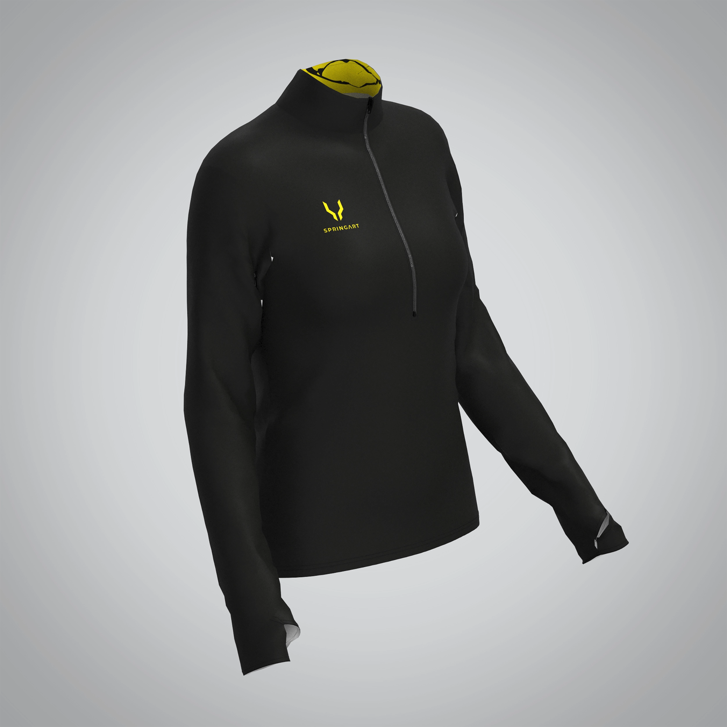 Quart Zip Femme Grand Bèziers Athlétisme