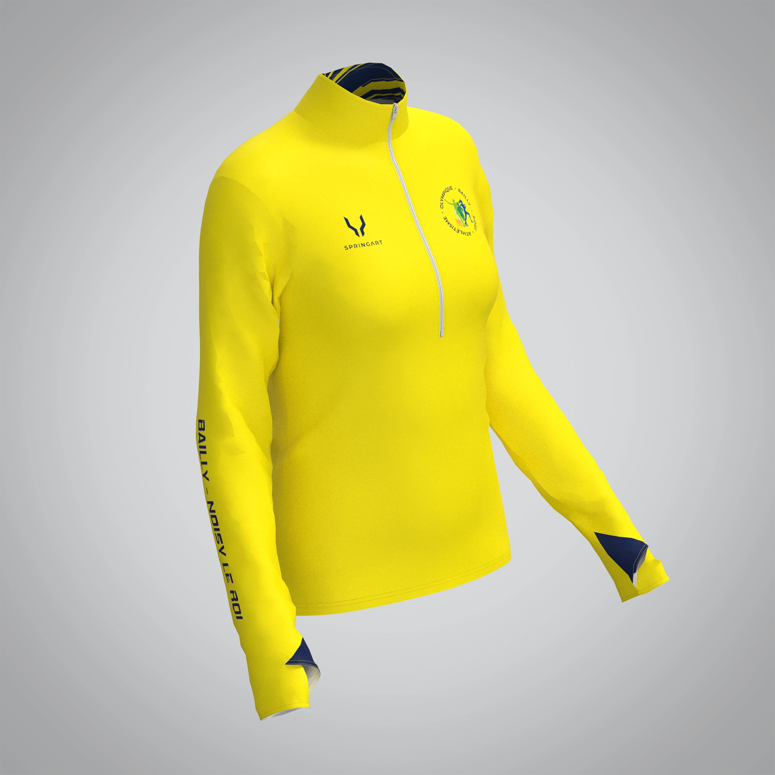 Quart Zip Femme Olympique Bailly Noisy le Roi