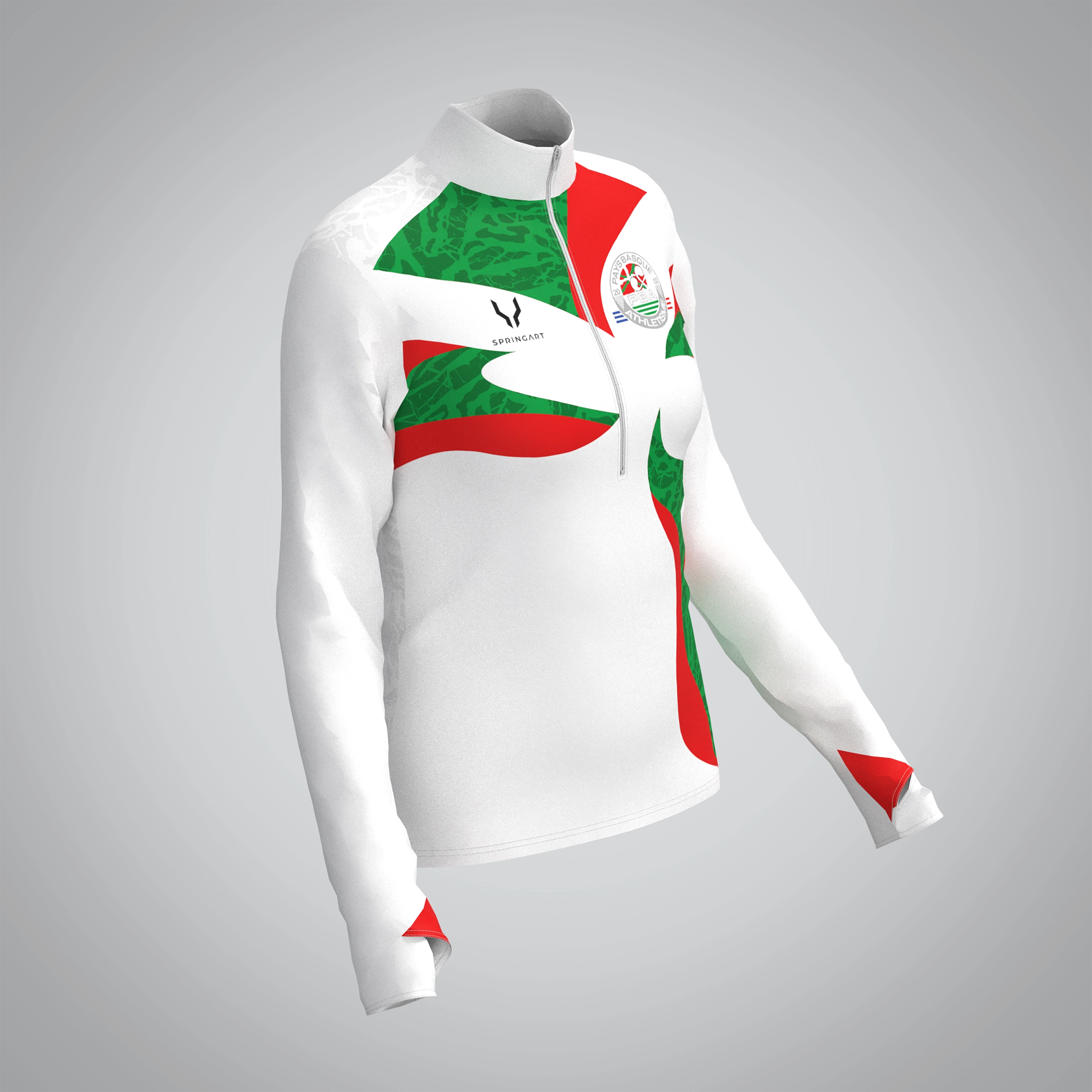 Quart Zip Femme Pays Basque athlétisme