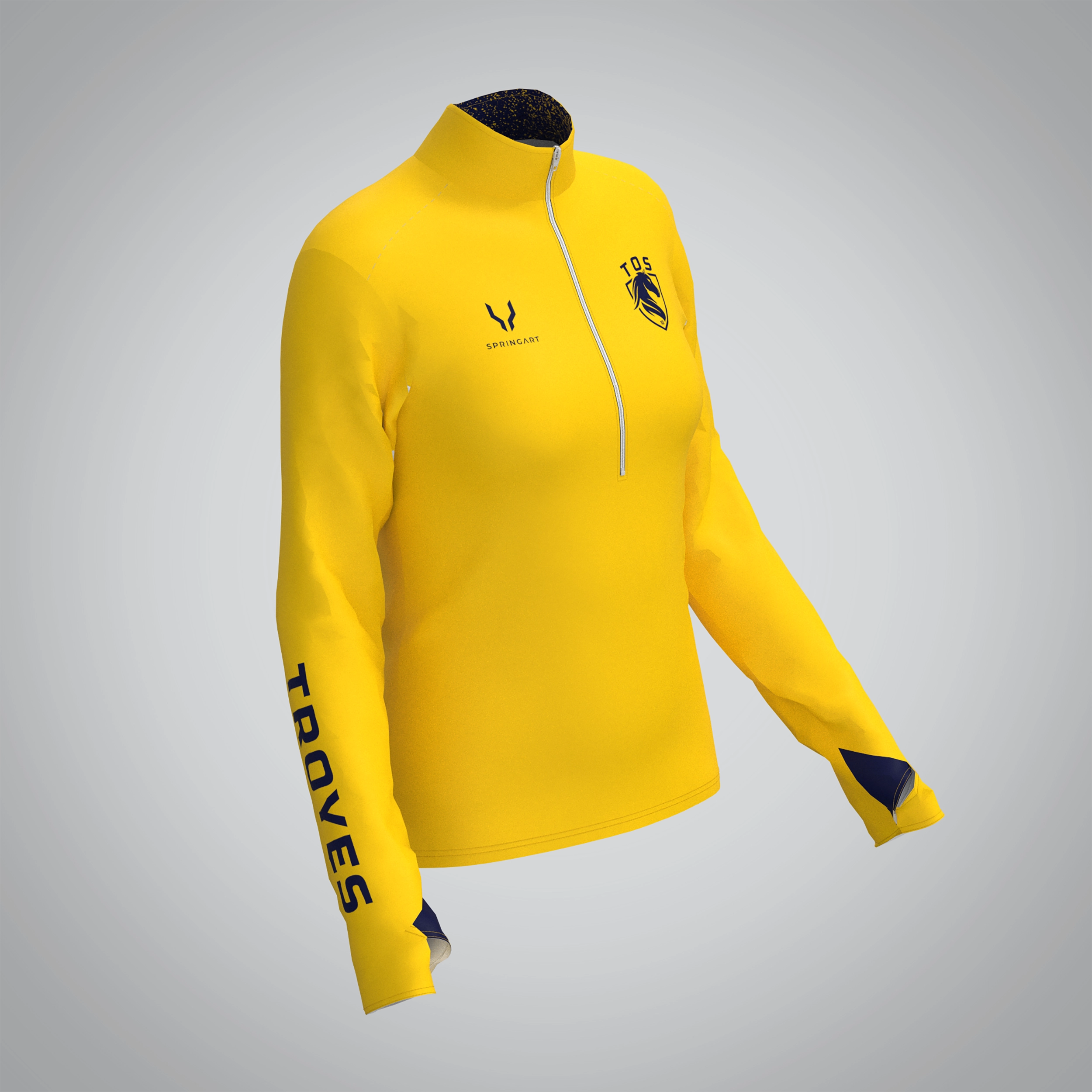 Quart Zip Femme TOS Athlétisme