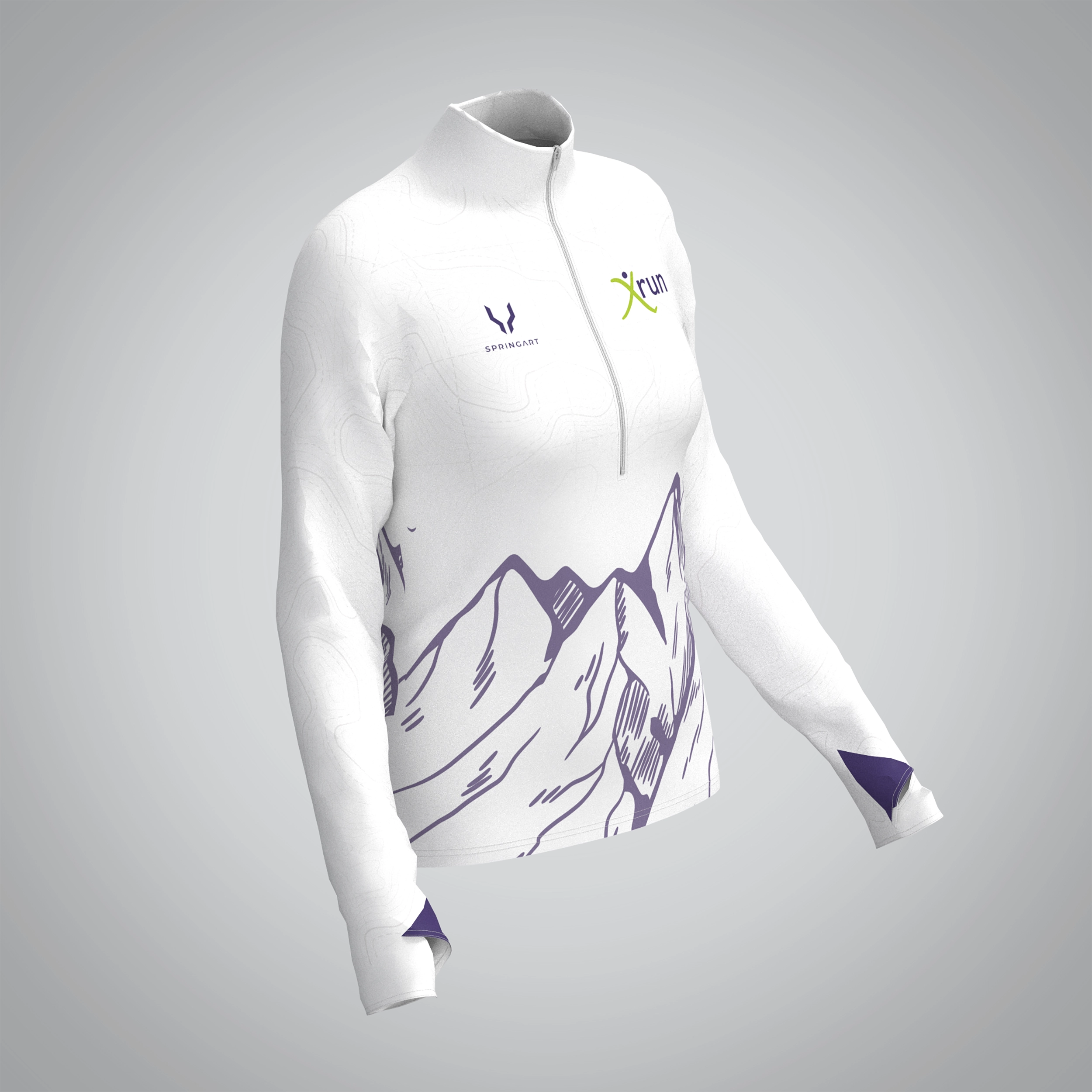 Quart Zip Femme Xrun