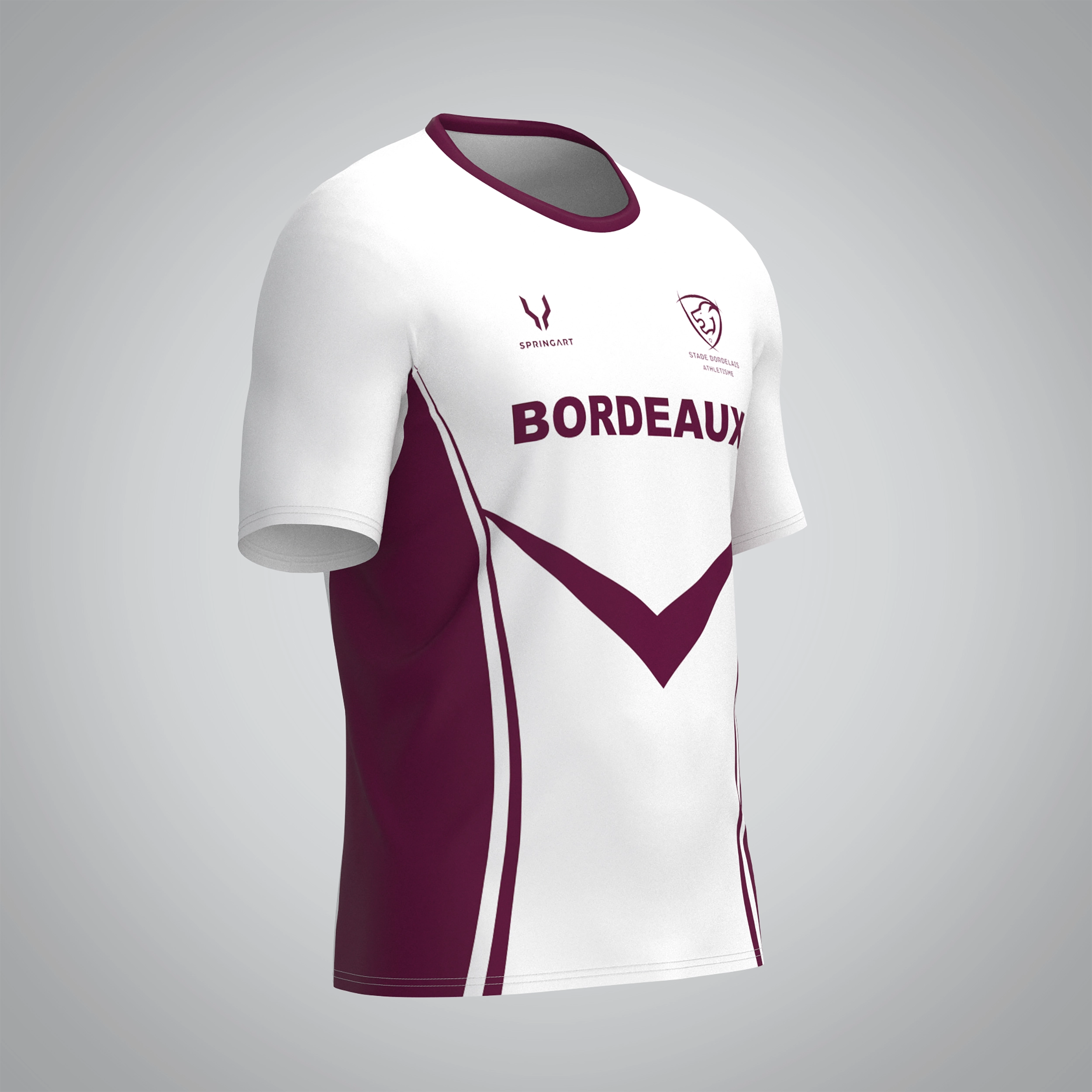 T-shirt Trail Homme V2.1 Bordeaux Athlétisme