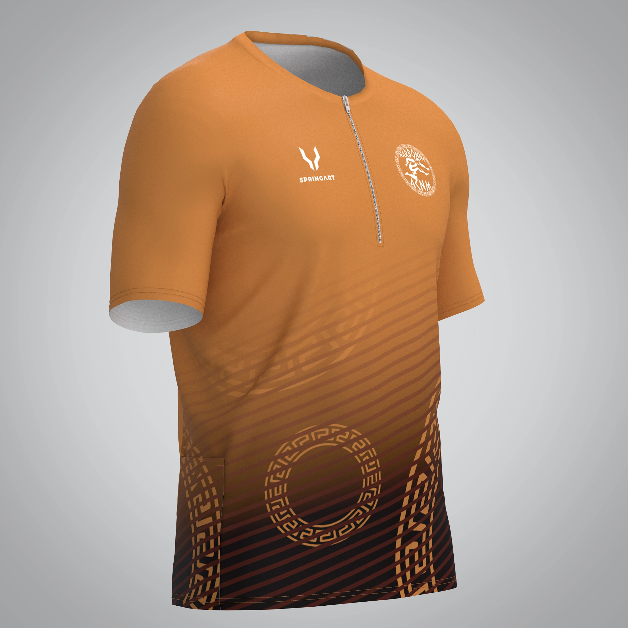 T-shirt Trail zip Homme V2.1 AC Narbonne