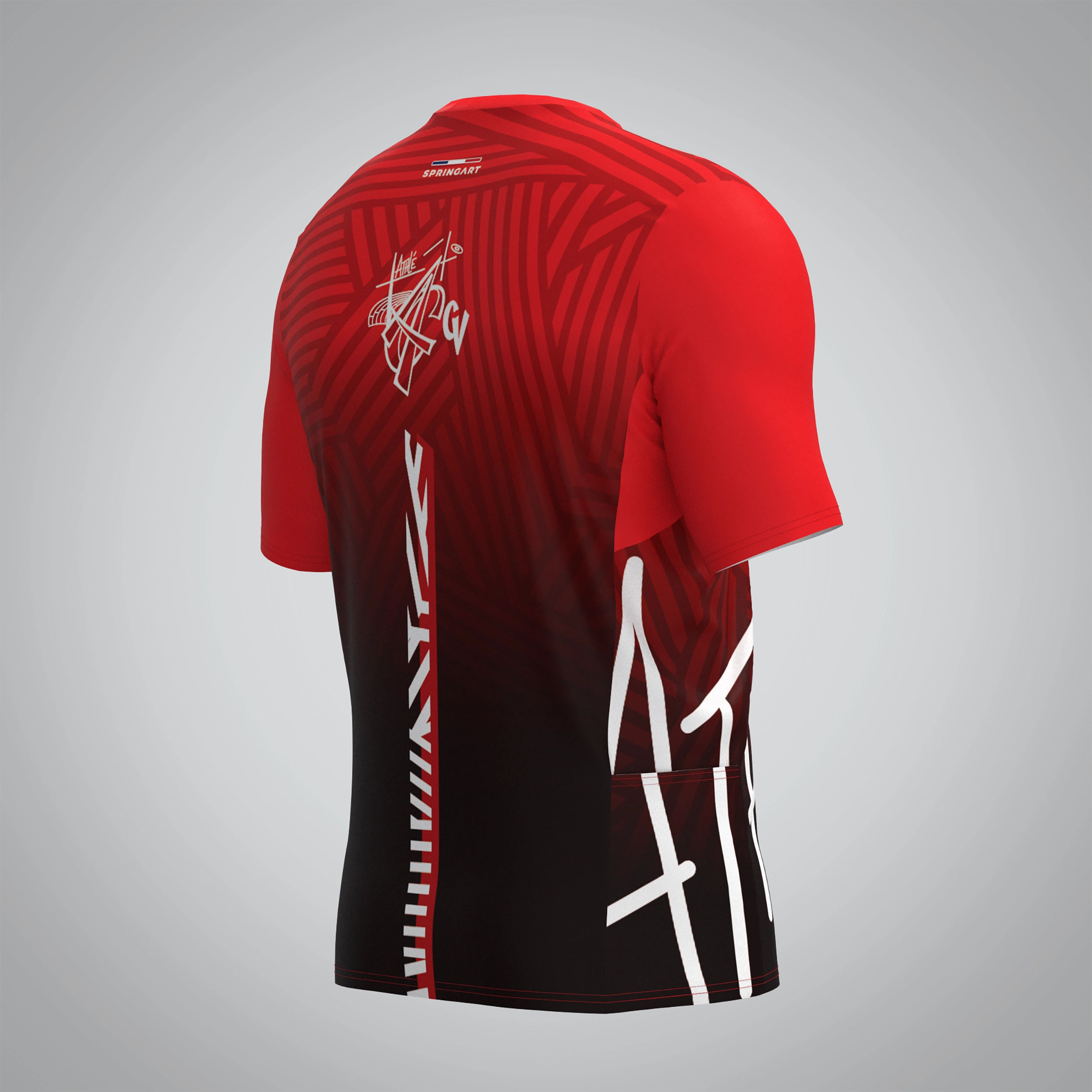 T-shirt Trail zip Homme V2.1 AGCV Athlétisme