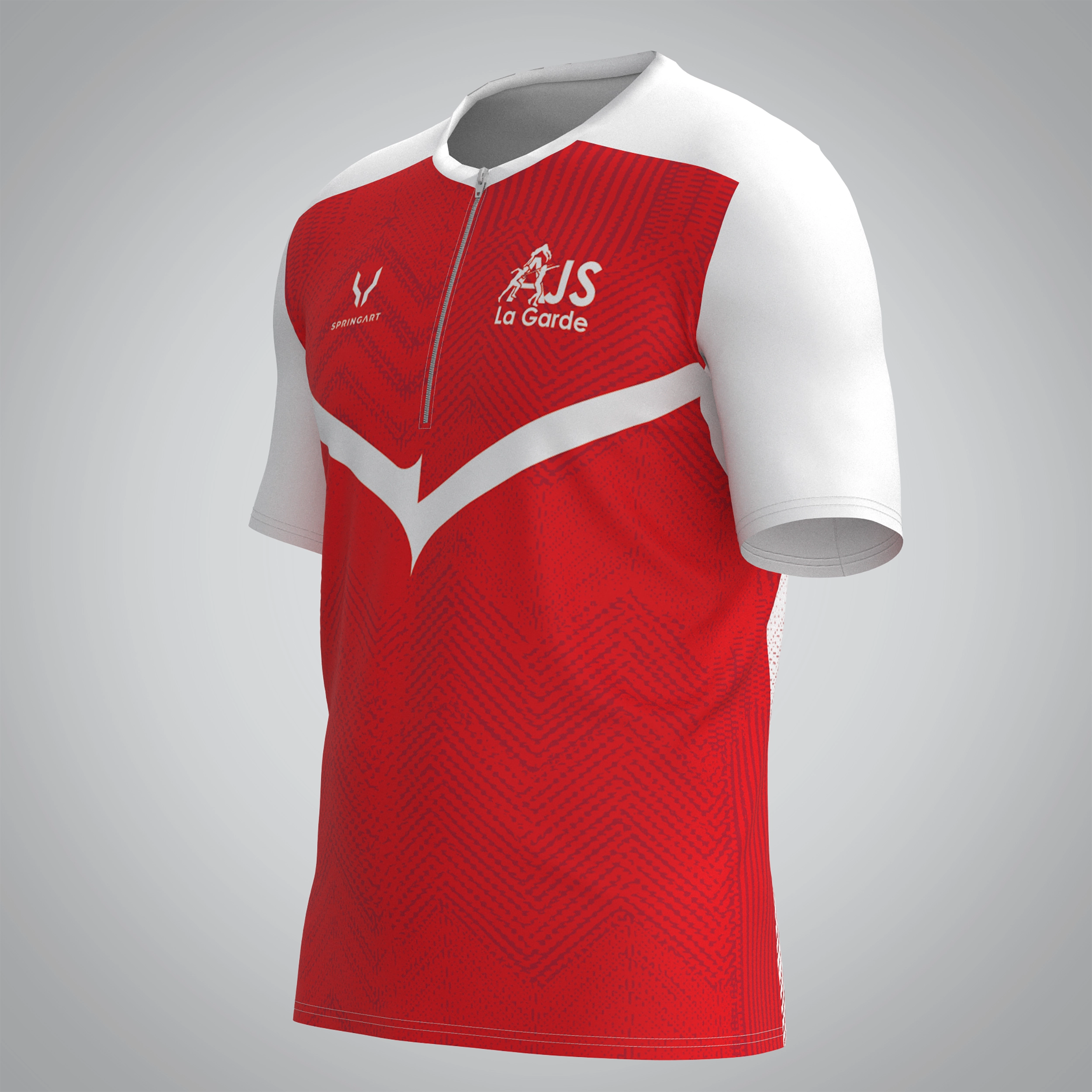 T-shirt Trail zip Homme V2.1 AJS La Garde