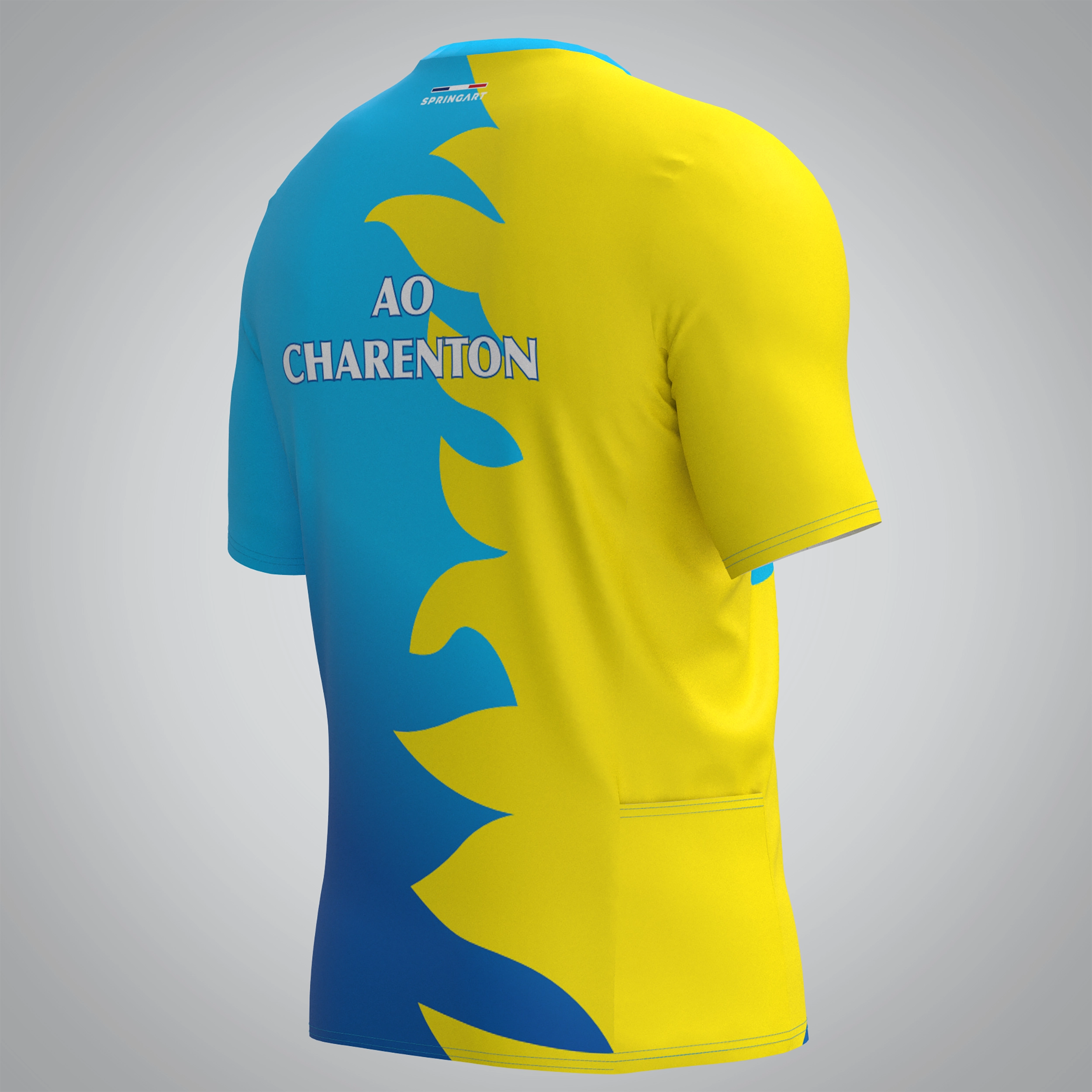 T-shirt Trail zip Homme V2.1 AO Charenton