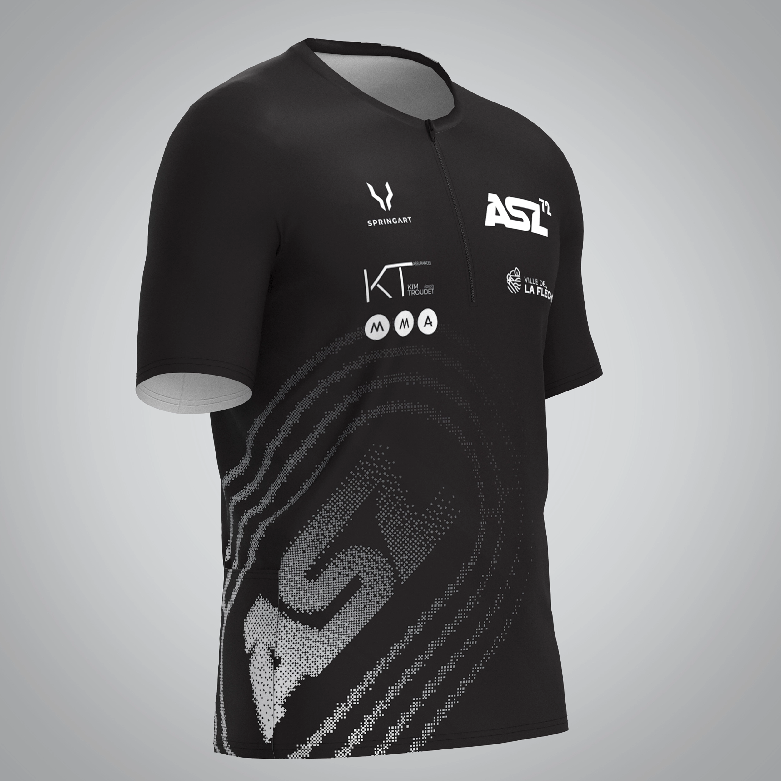 T-shirt Trail zip Homme V2.1 ASL 72