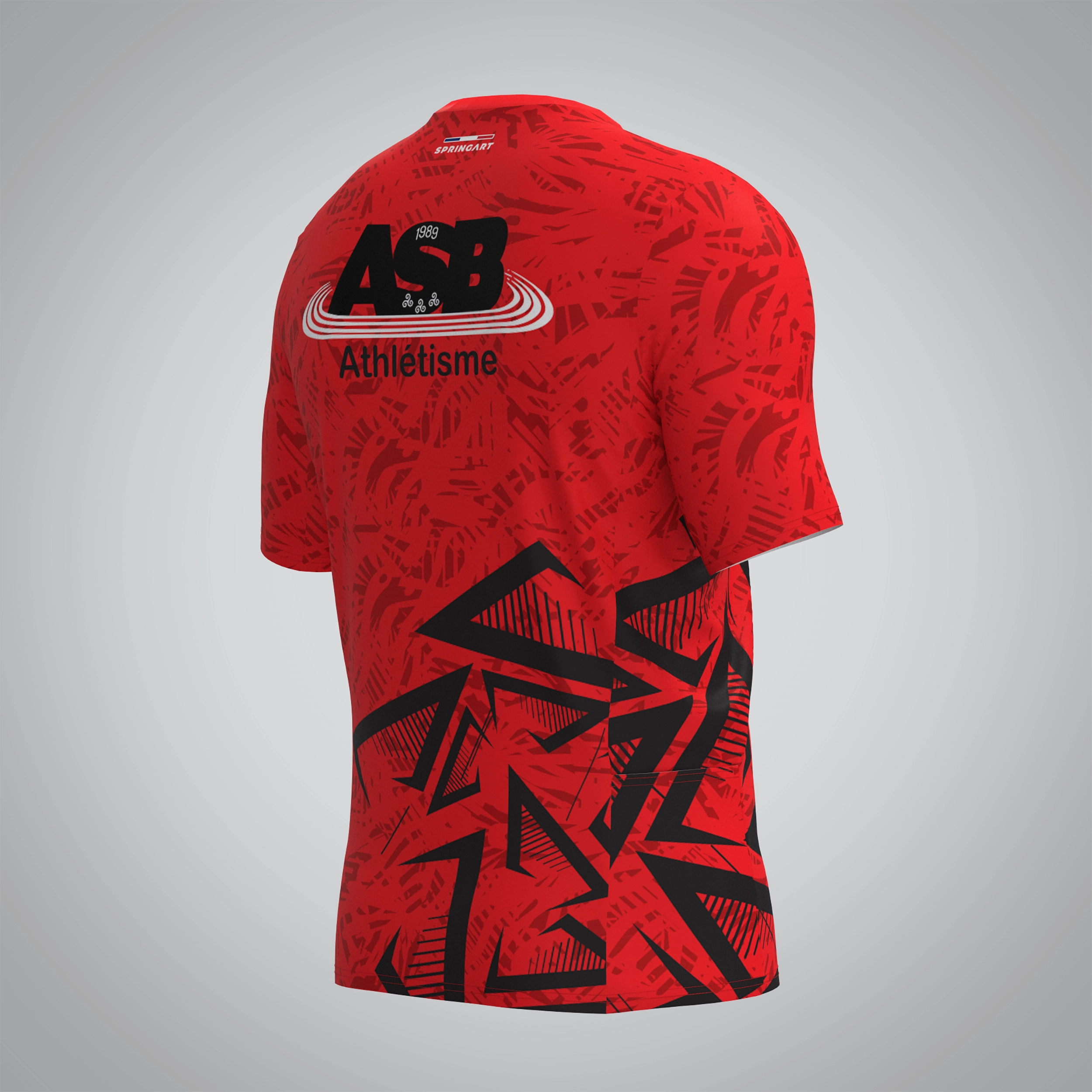 T-shirt Trail zip Homme V2.1 AS Bégard