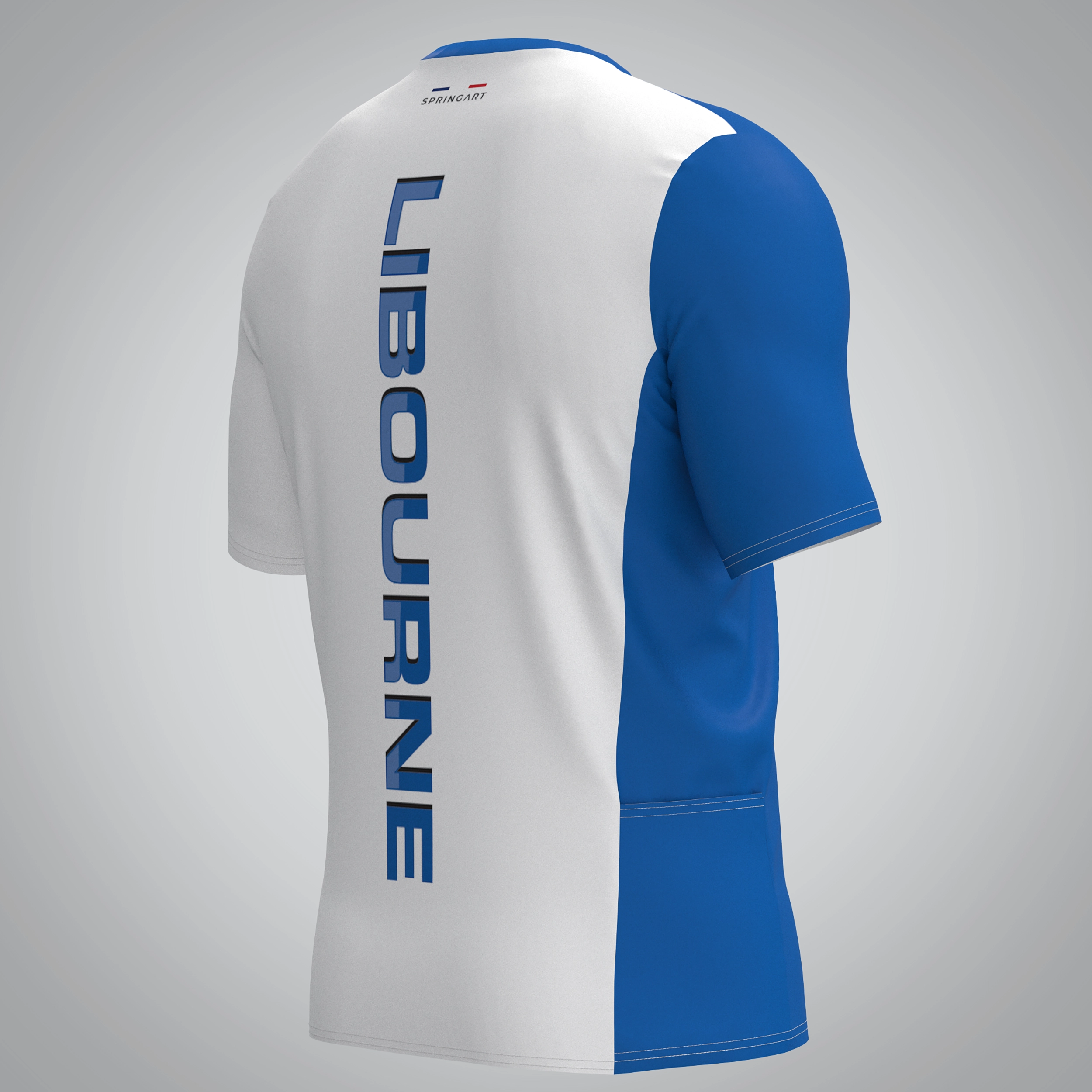 T-shirt Trail zip Homme V2.1 AS Libourne