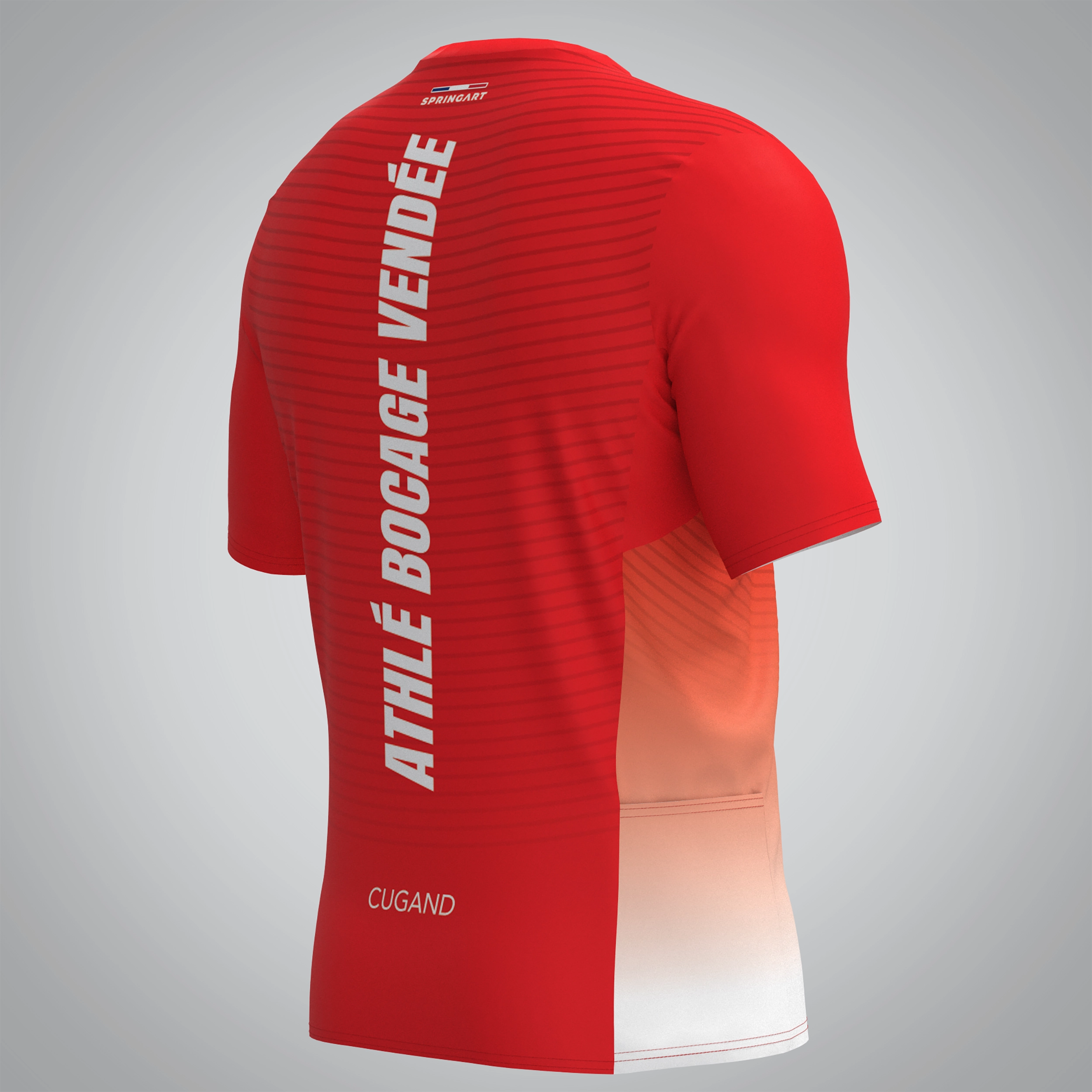 T-shirt Trail zip Homme V2.1 Athlé Bocage Vendée