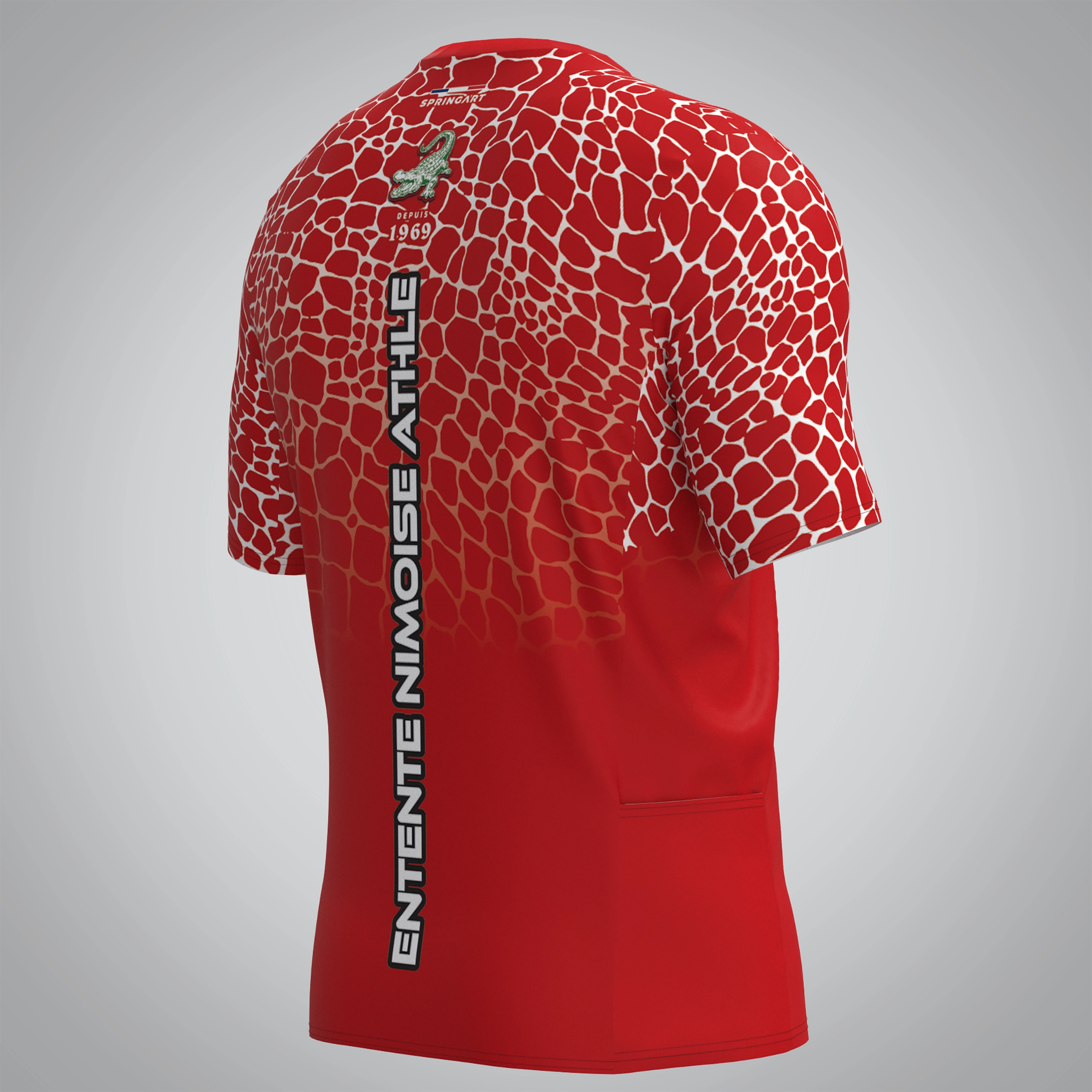 T-shirt Trail zip Homme V2.1 Entente Nimoise Athlétisme