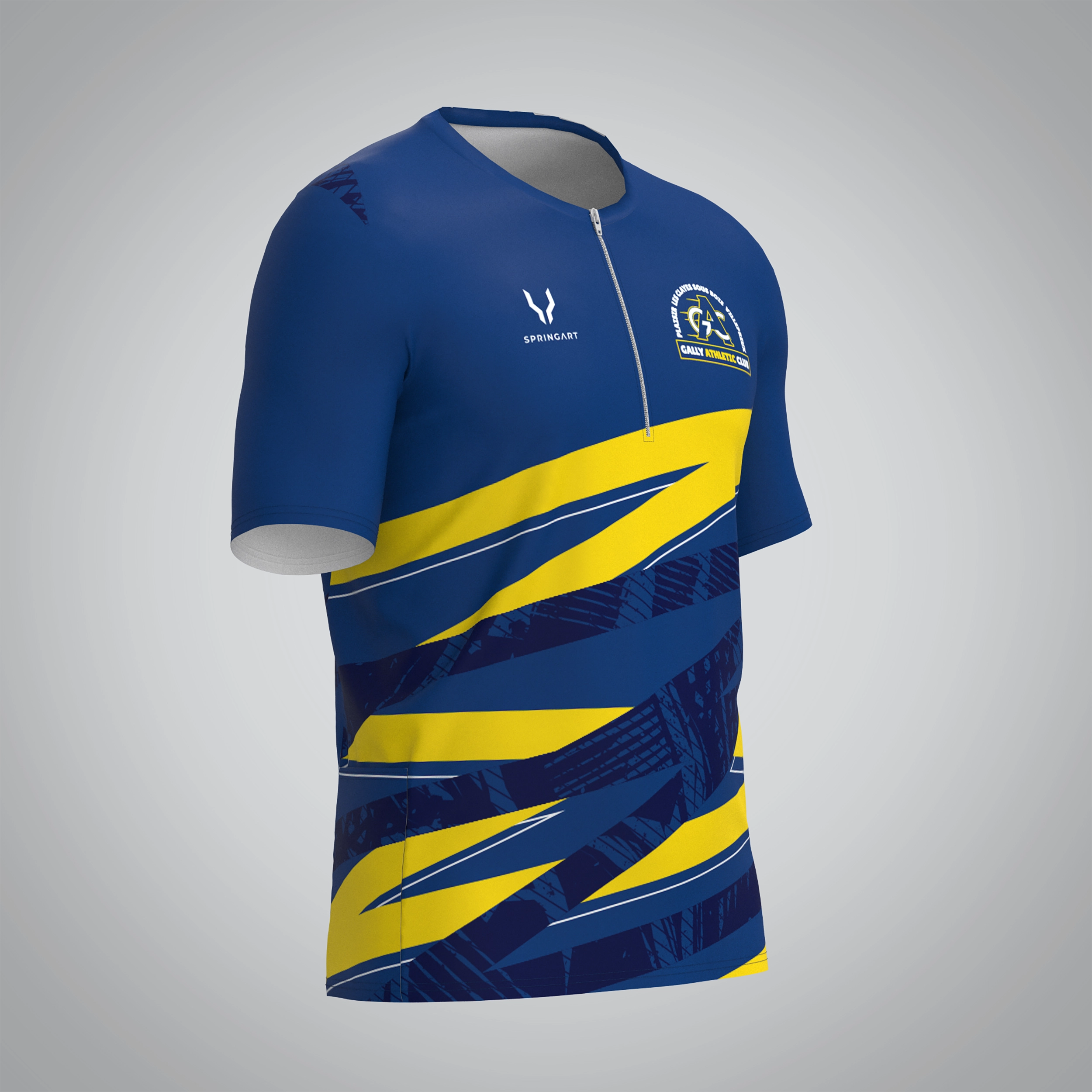 T-shirt Trail zip Homme V2.1 Gally Athletic Club