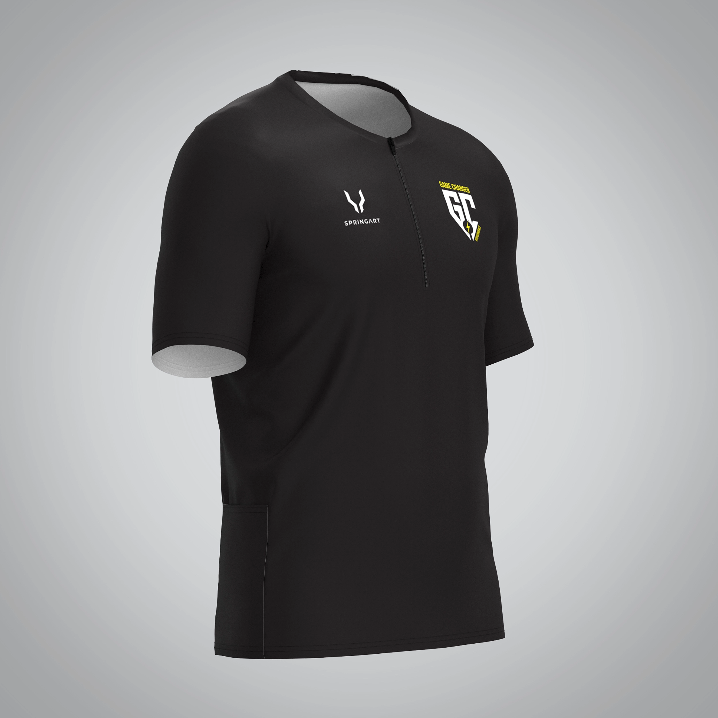 T-shirt Trail zip Homme V2.1 Game Changer Performance