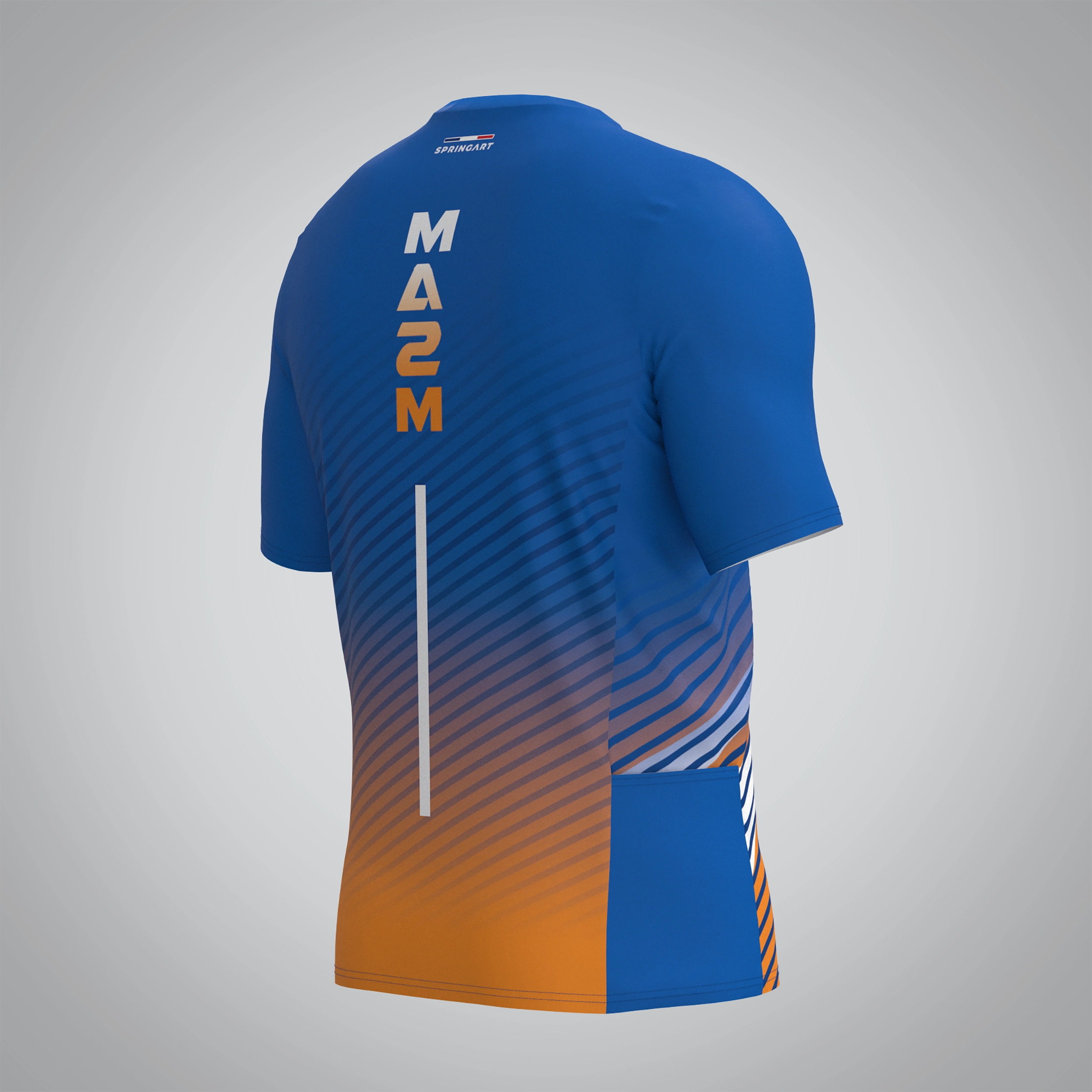 T-shirt Trail zip Homme V2.1 Montpellier Athletic Méditerranée Métropole