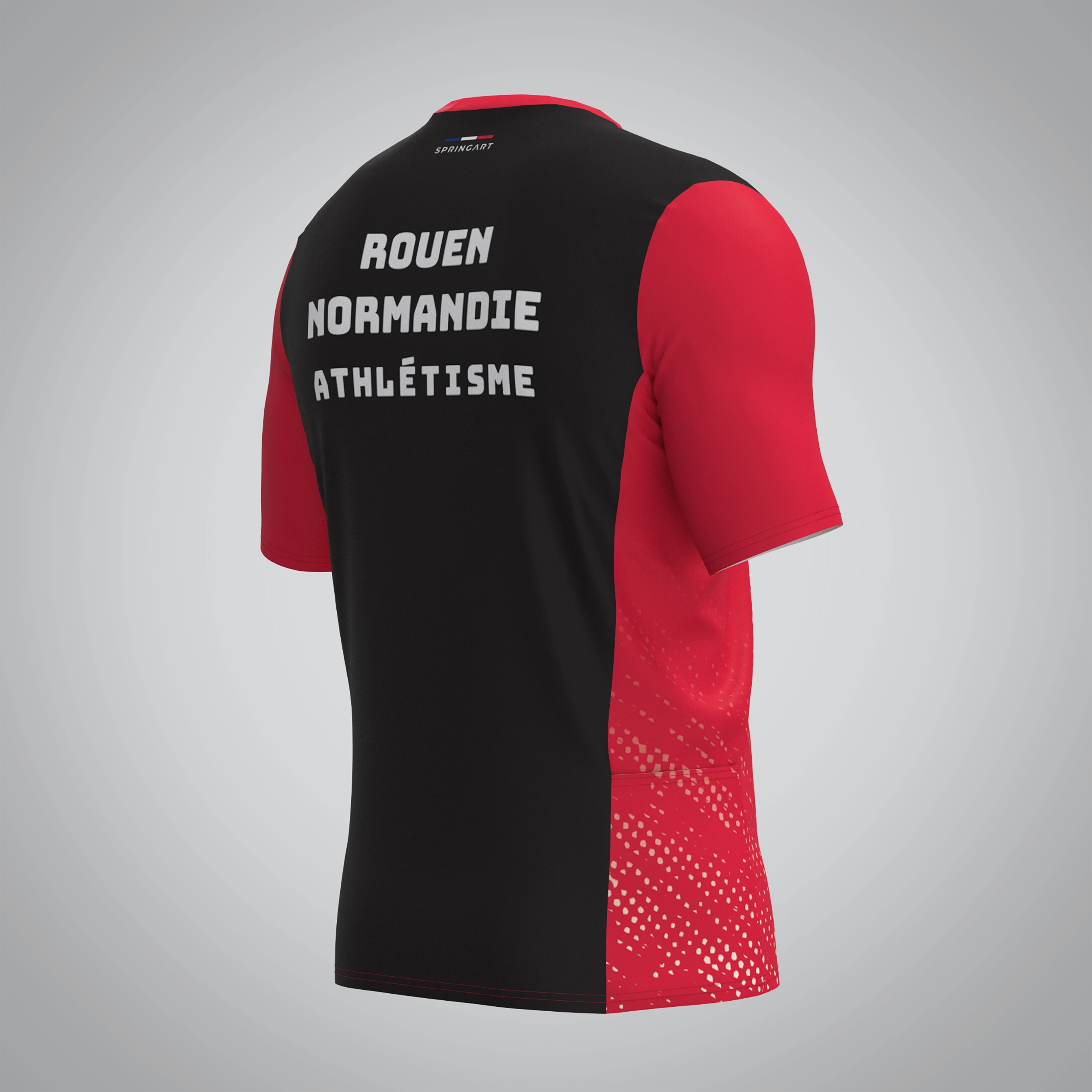 T-shirt Trail zip Homme V2.1 Rouen Normandie Athlétisme
