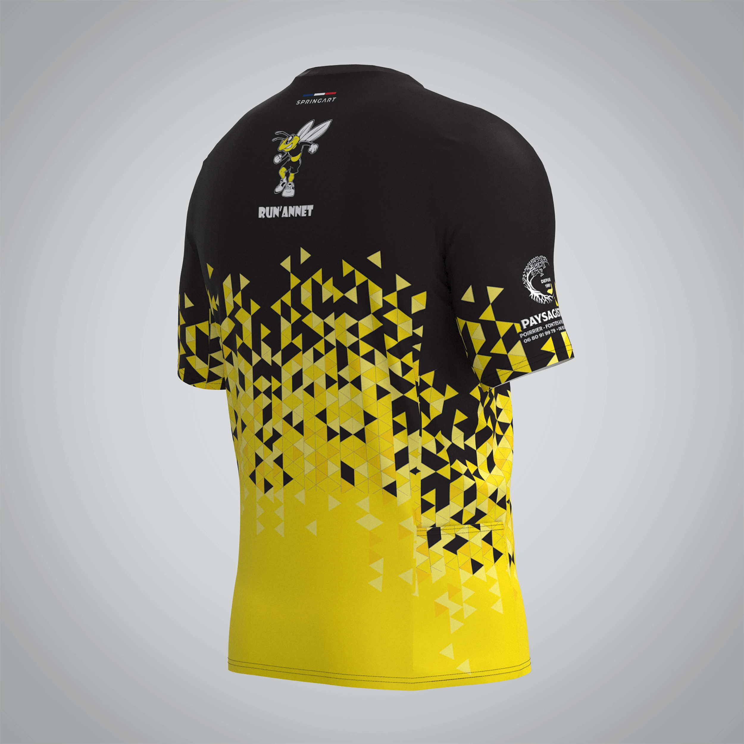 T-shirt Trail zip Homme V2.1 Run'Annet