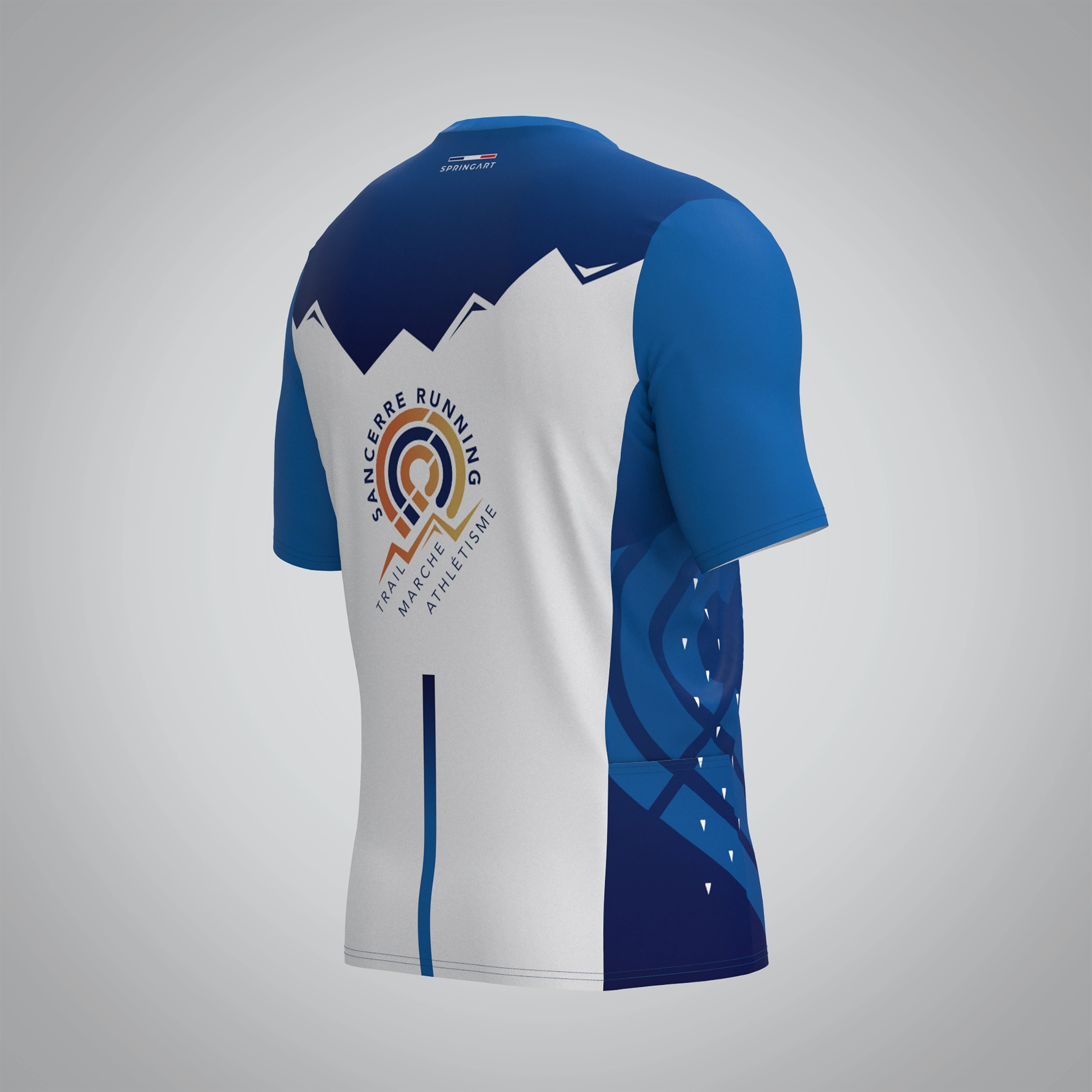 T-shirt Trail zip Homme V2.1 Sancerre Running