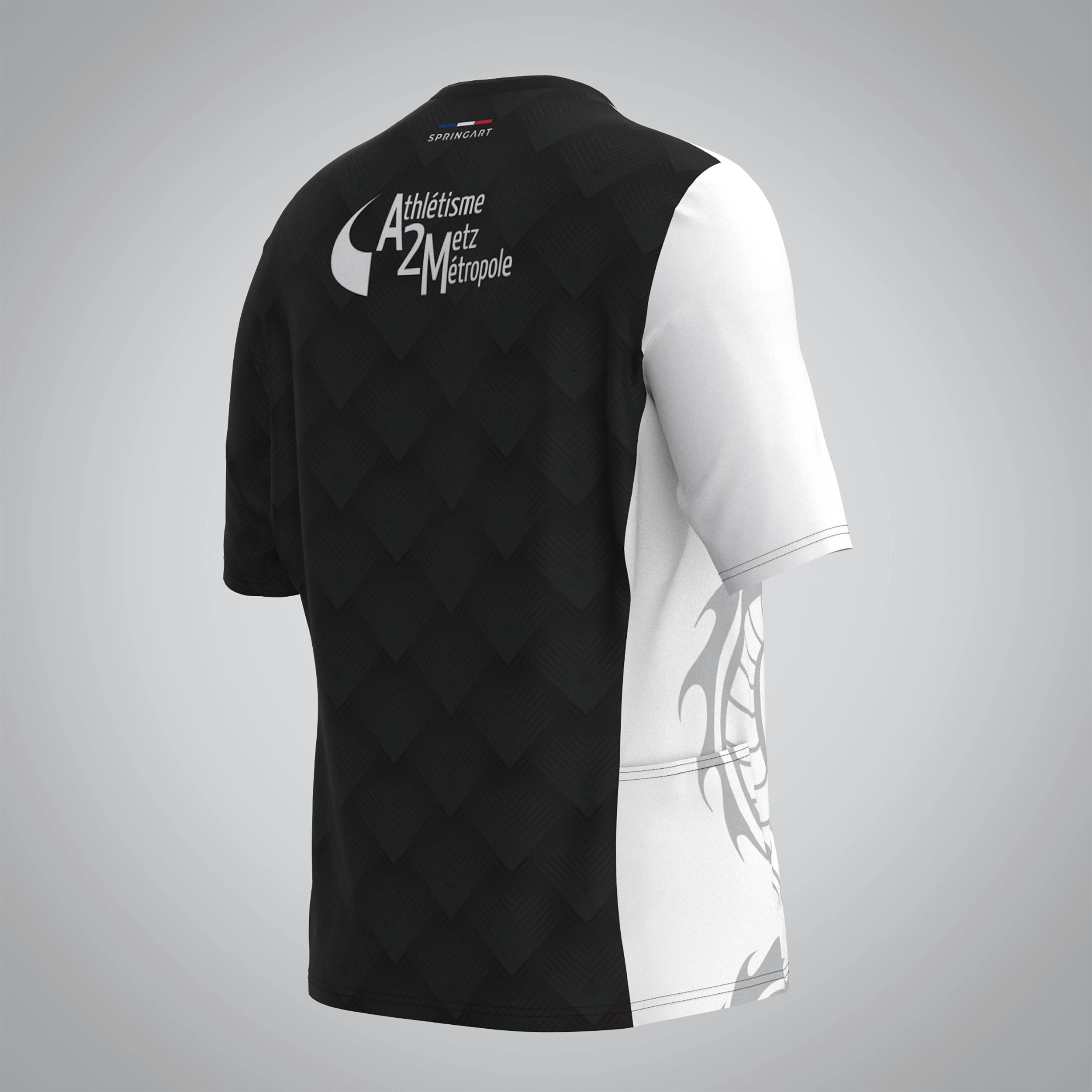 T-shirt Trail zip Femme V2.1 Athlétisme Metz Métropole