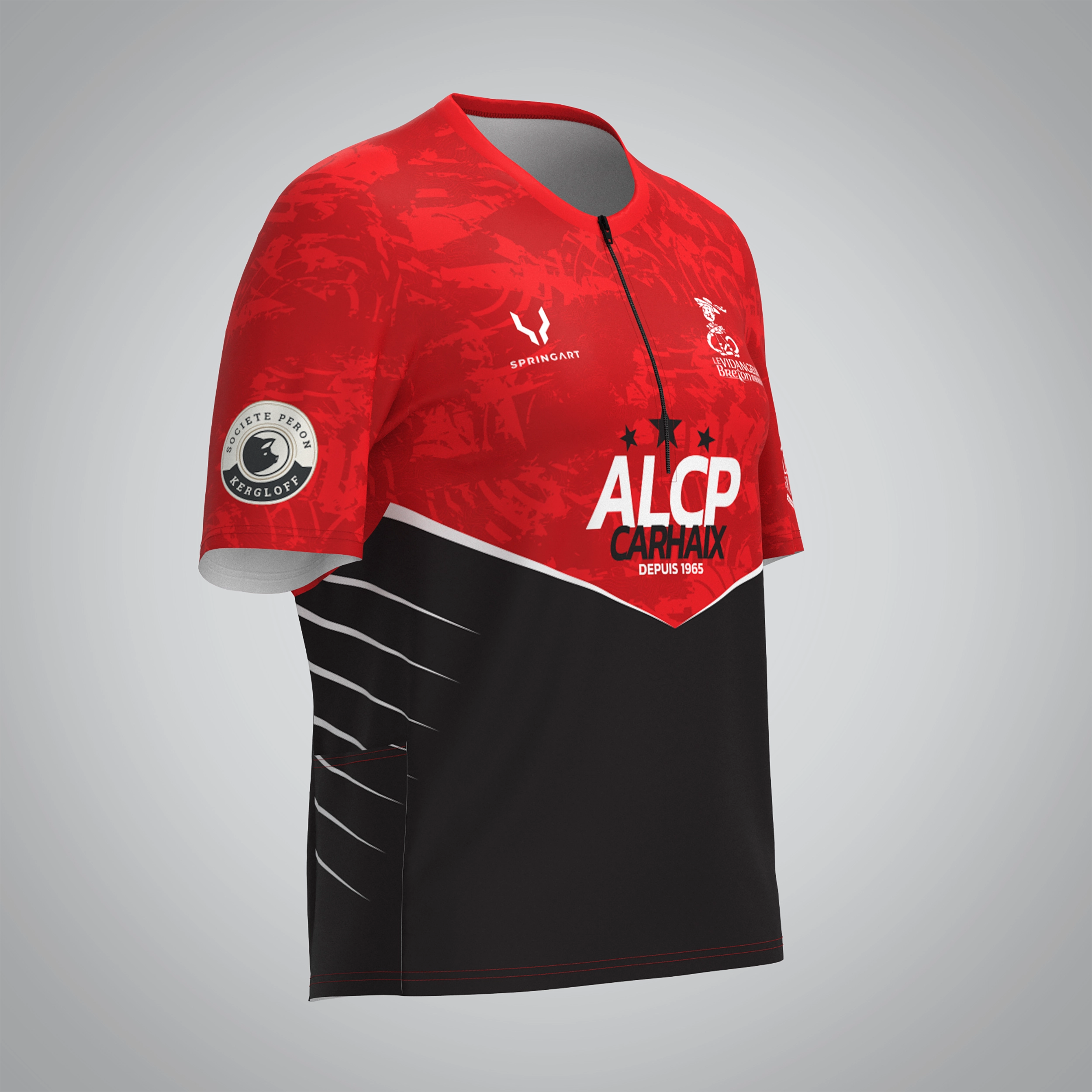 T-shirt Trail zip Femme V2.1 ALCP Carhaix