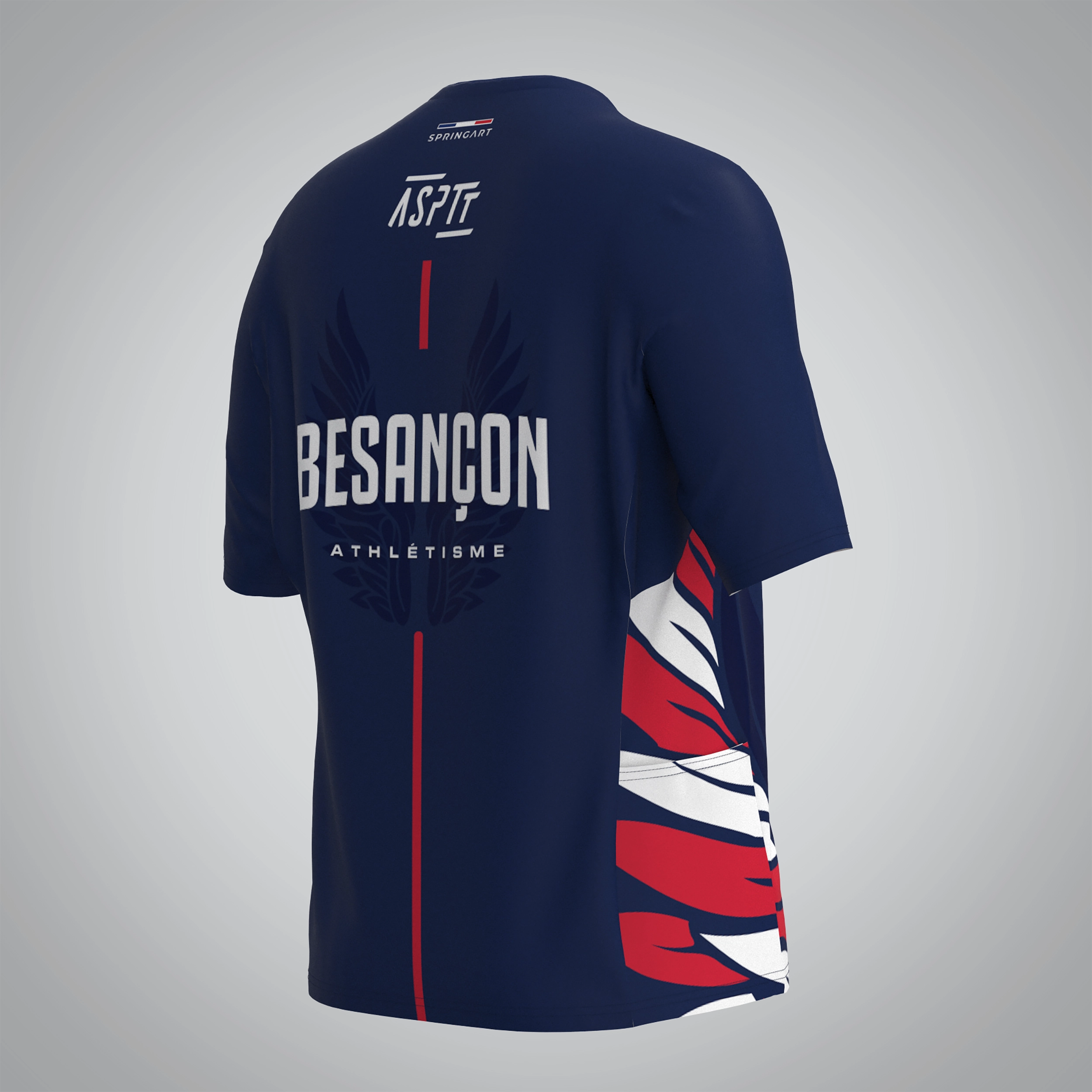 T-shirt Trail zip Femme V2.1 ASPTT Besançon Athlétisme