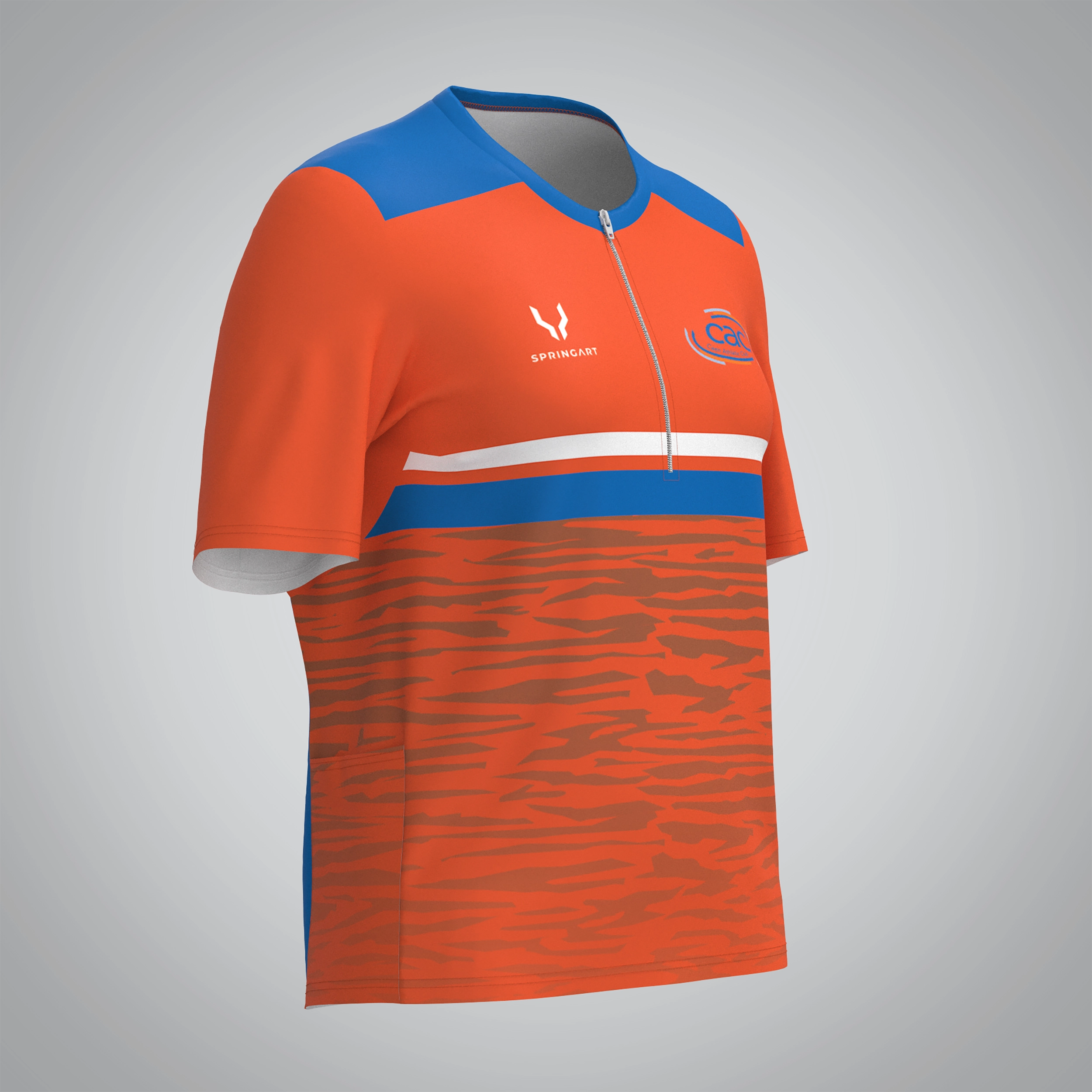 T-shirt Trail zip Femme V2.1 Caen Athlétic Club