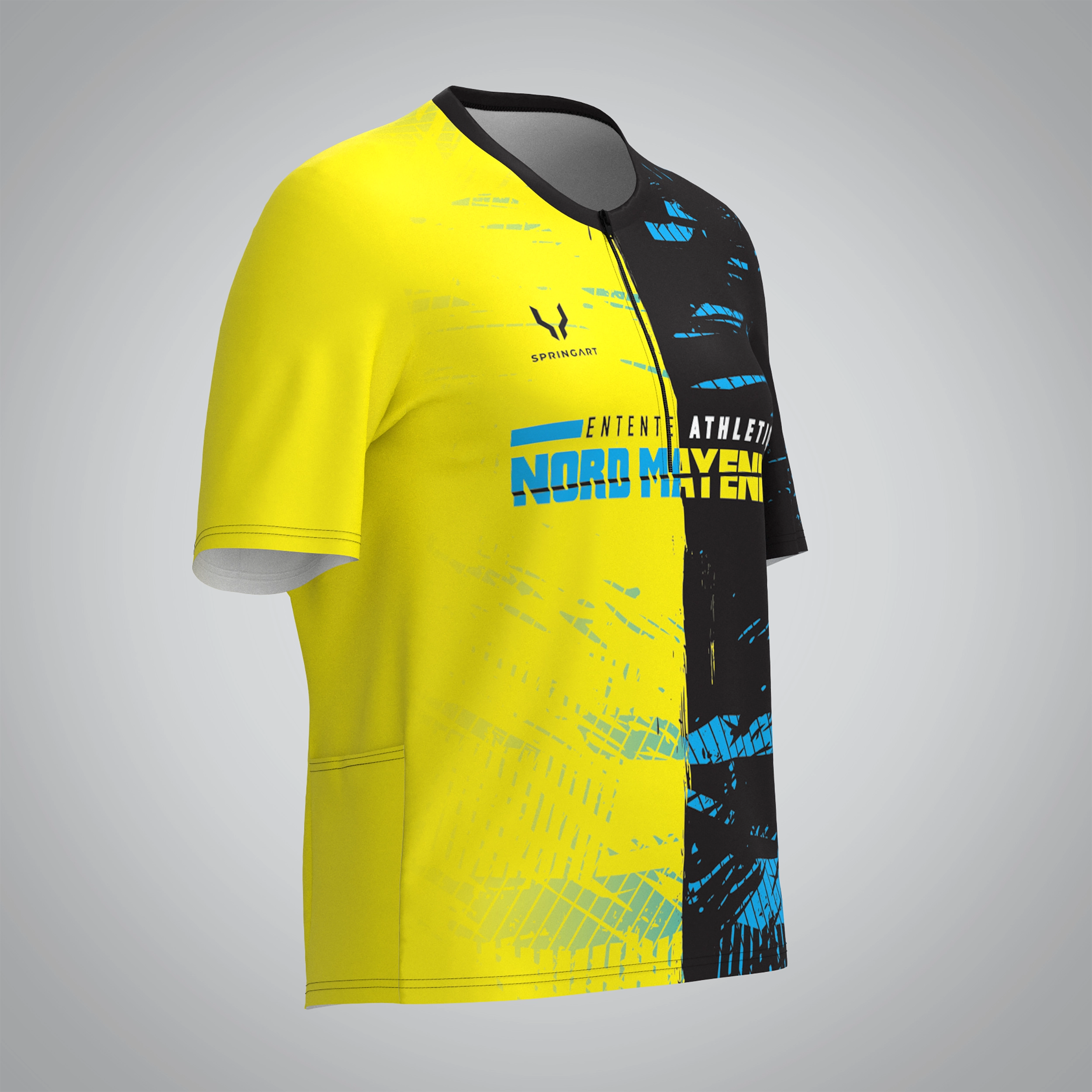 T-shirt Trail zip Femme V2.1 EA Nord Mayenne