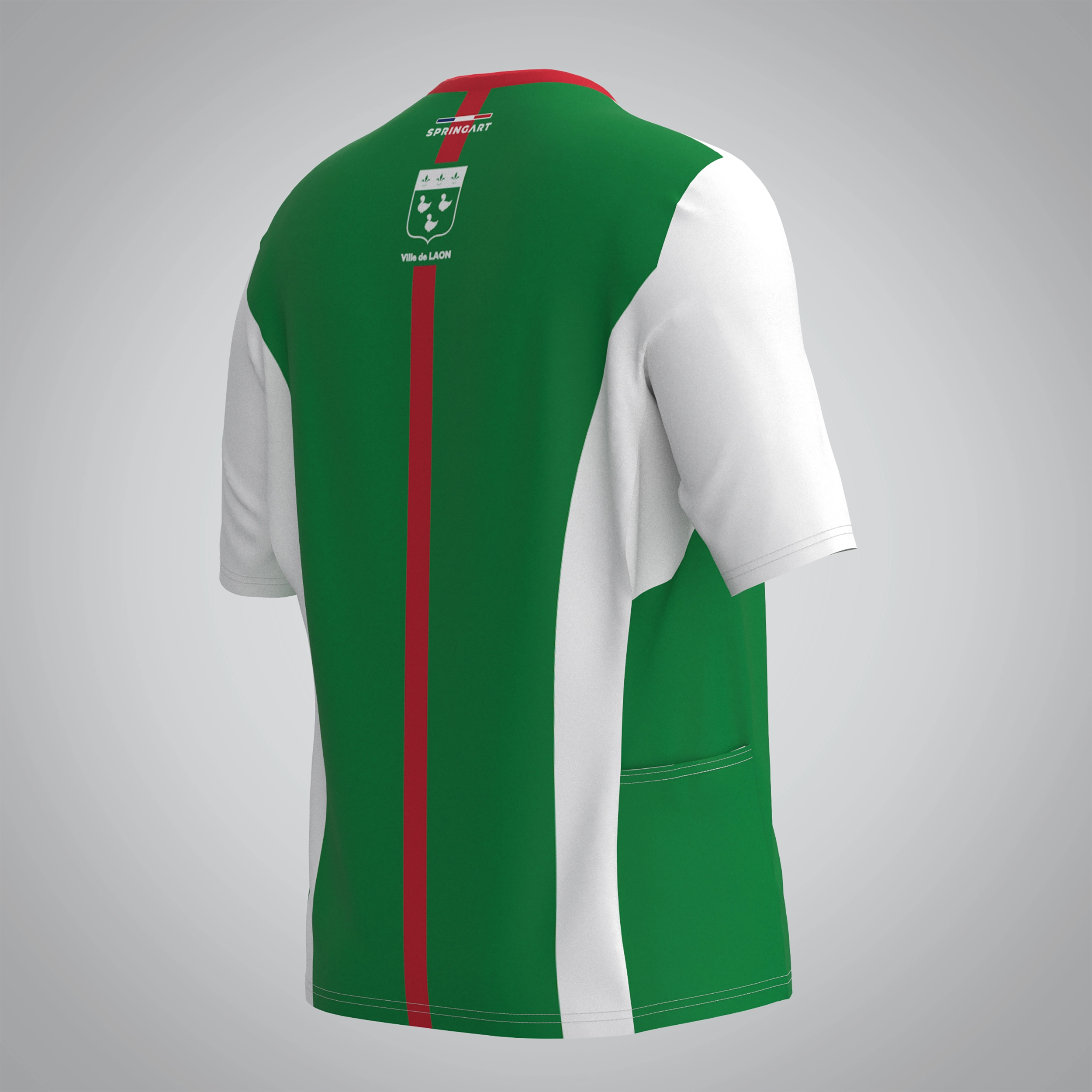 T-shirt Trail zip Femme V2.1 FC Laon Athlétisme