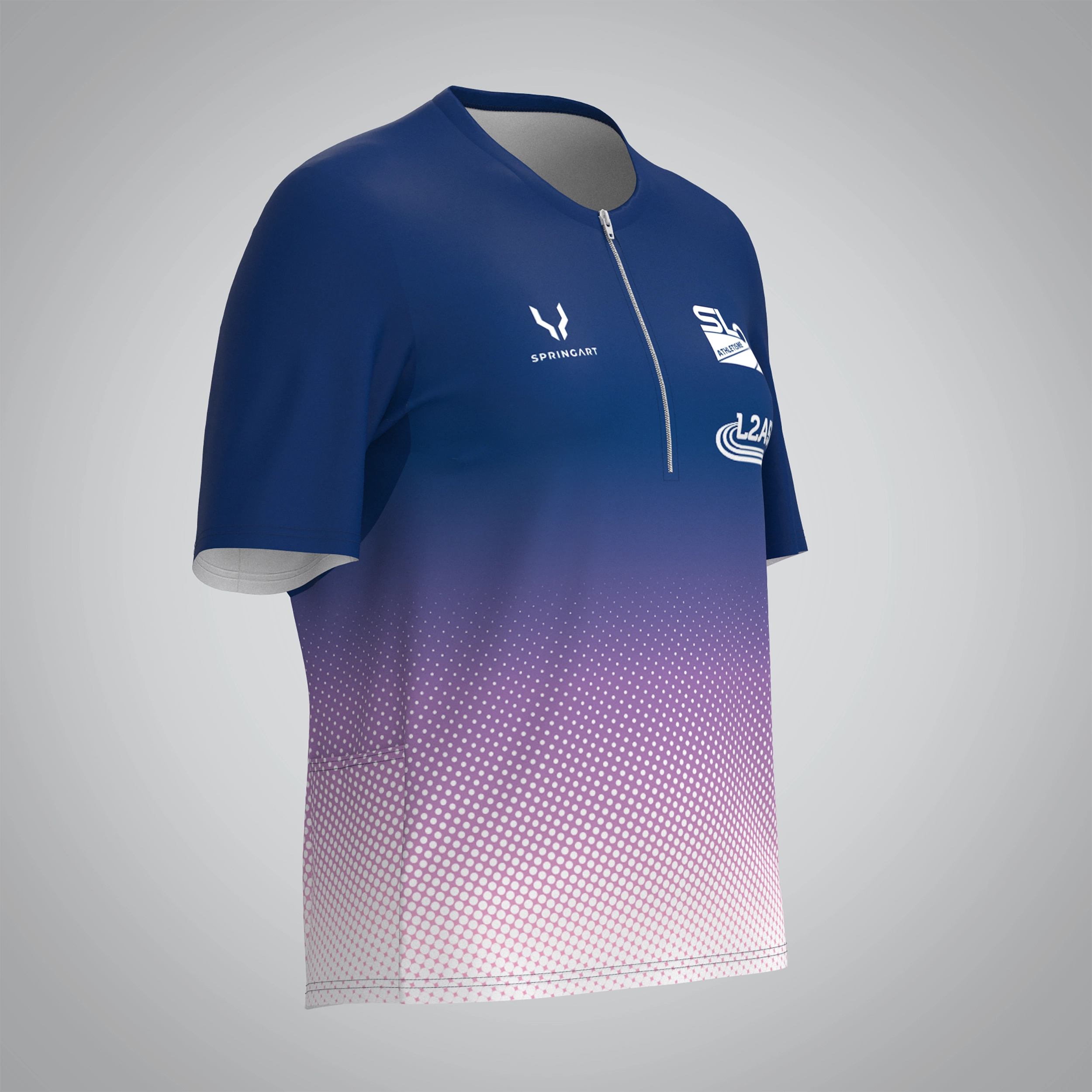 T-shirt Trail zip Femme V2.1 Laval agglo Athlétisme 53