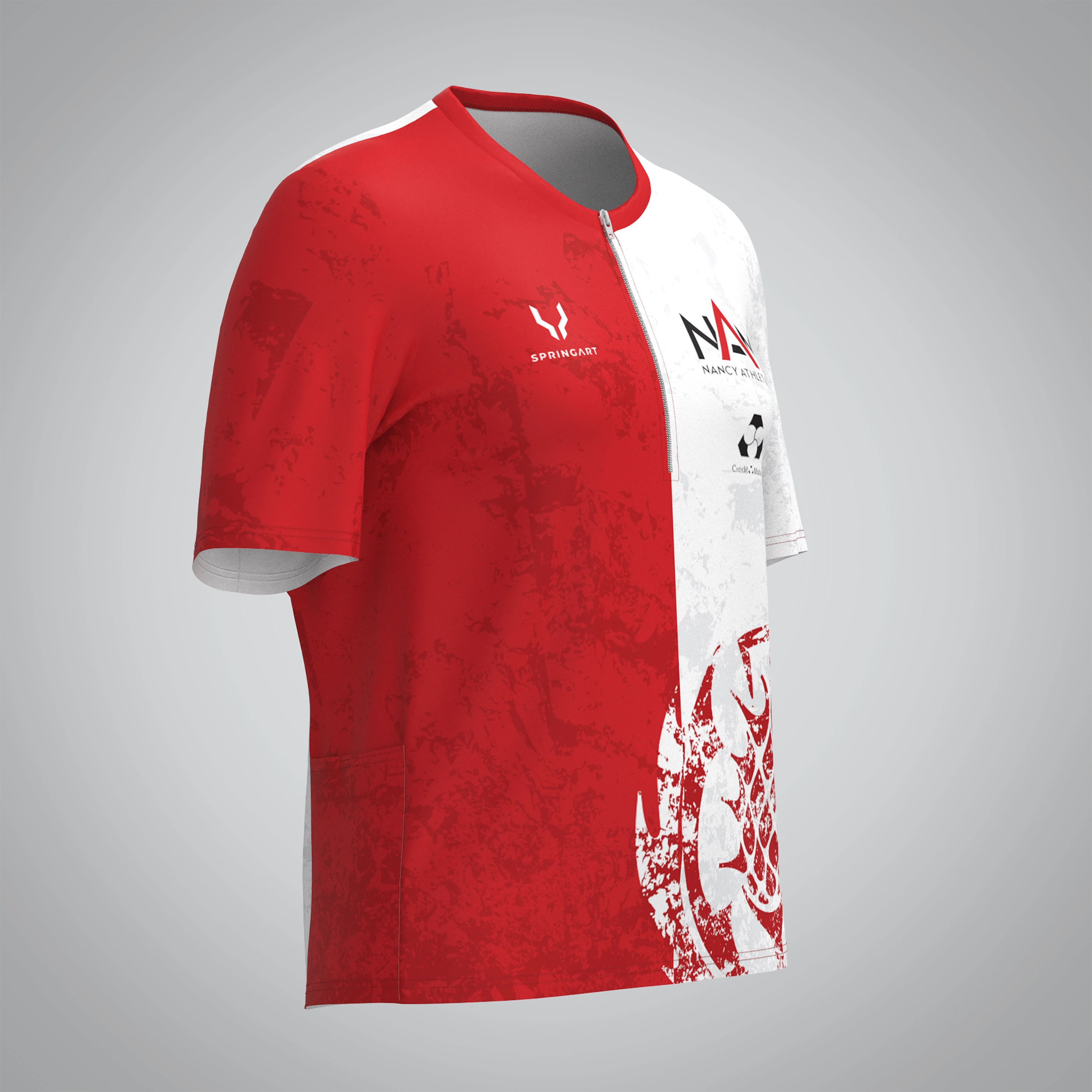 T-shirt Trail zip Femme V2.1 Nancy Athlétisme Métropole