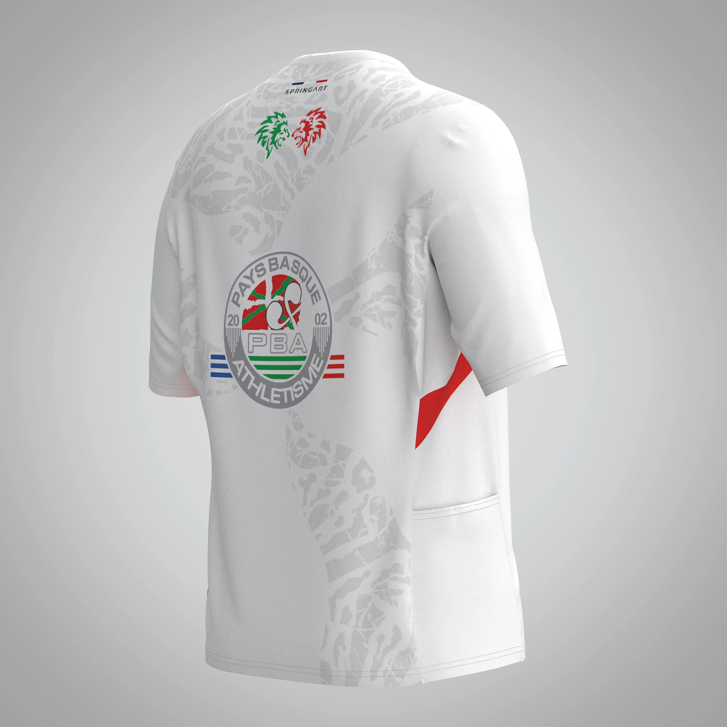 T-shirt Trail zip Femme V2.1 Pays Basque athlétisme