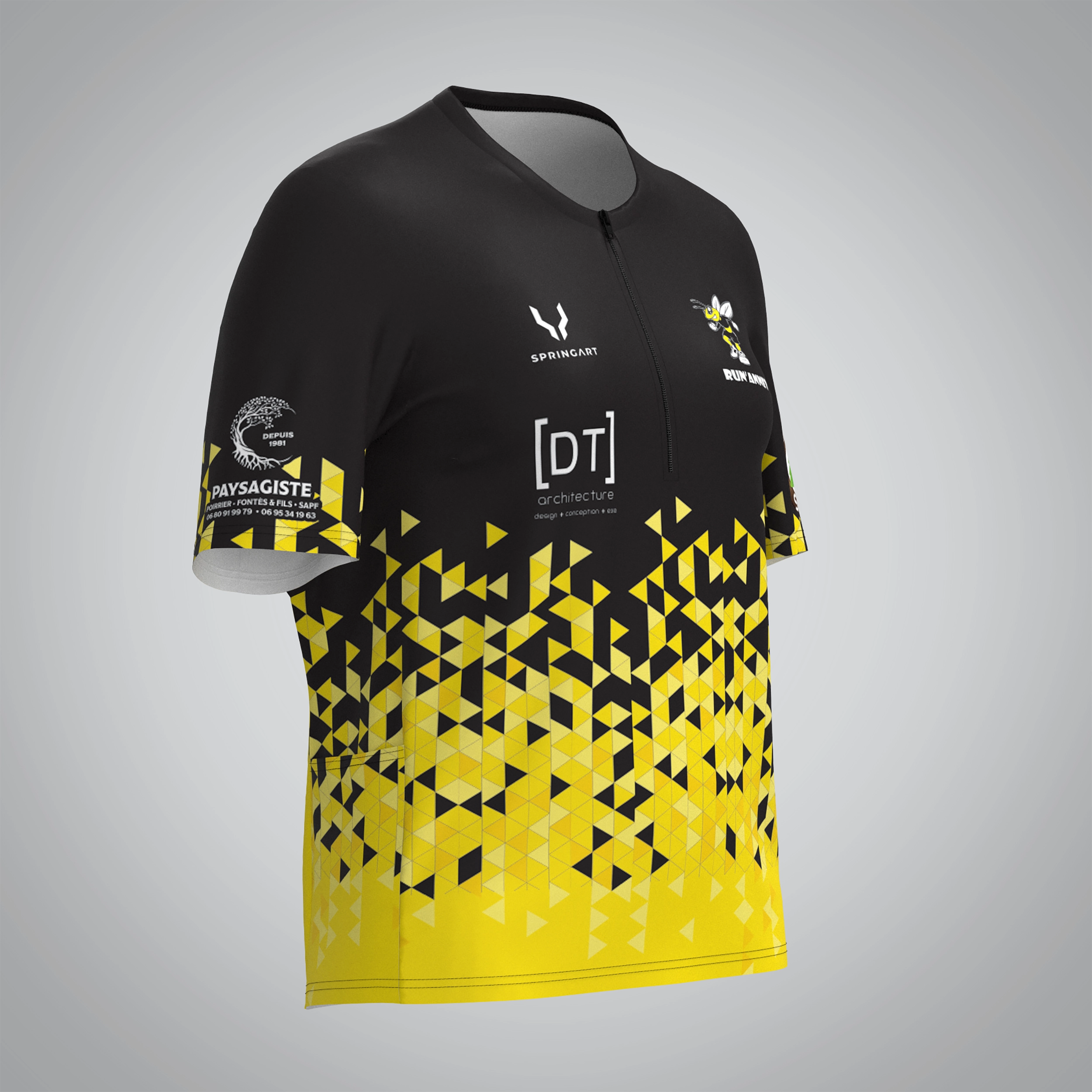 T-shirt Trail zip Femme V2.1 Run'Annet