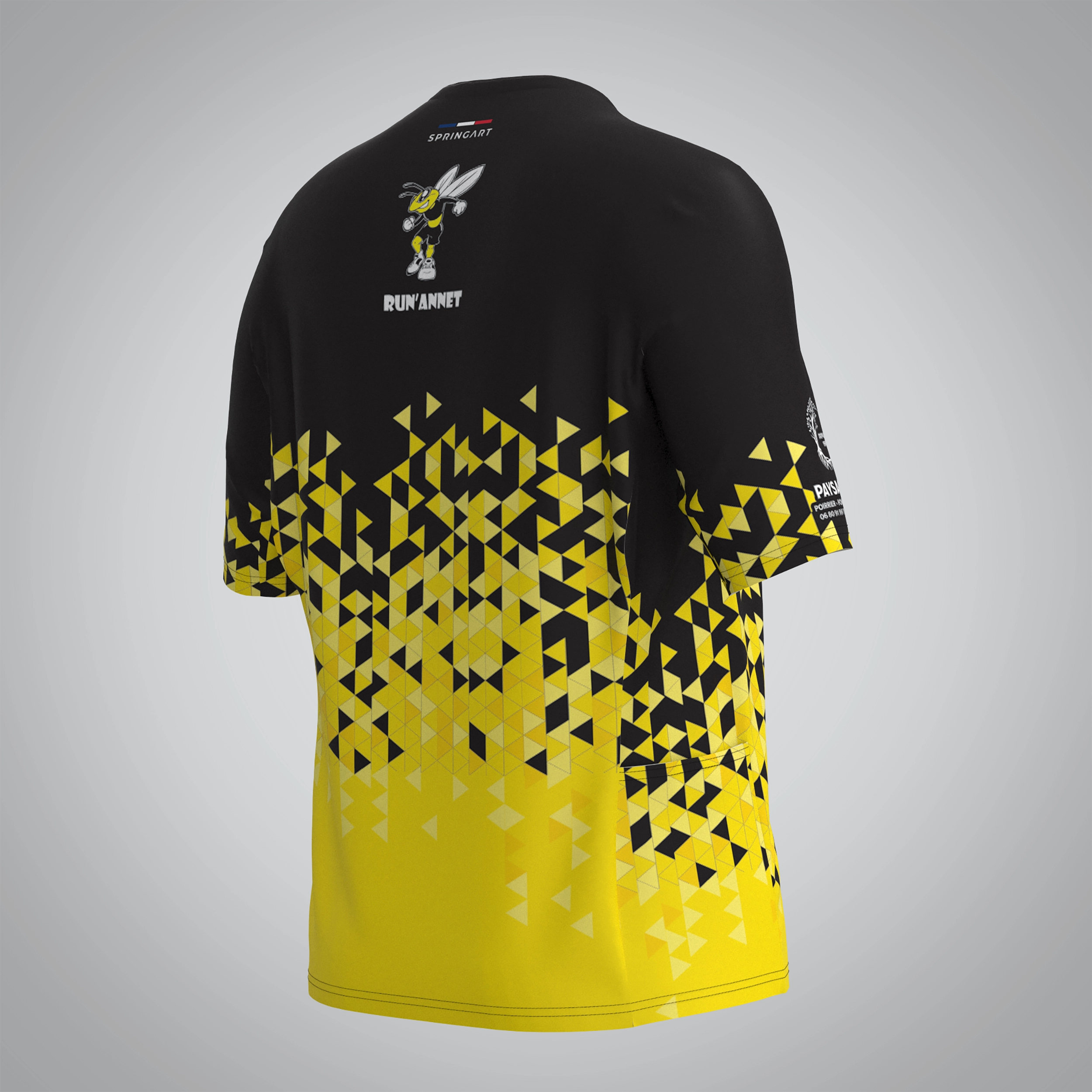 T-shirt Trail zip Femme V2.1 Run'Annet