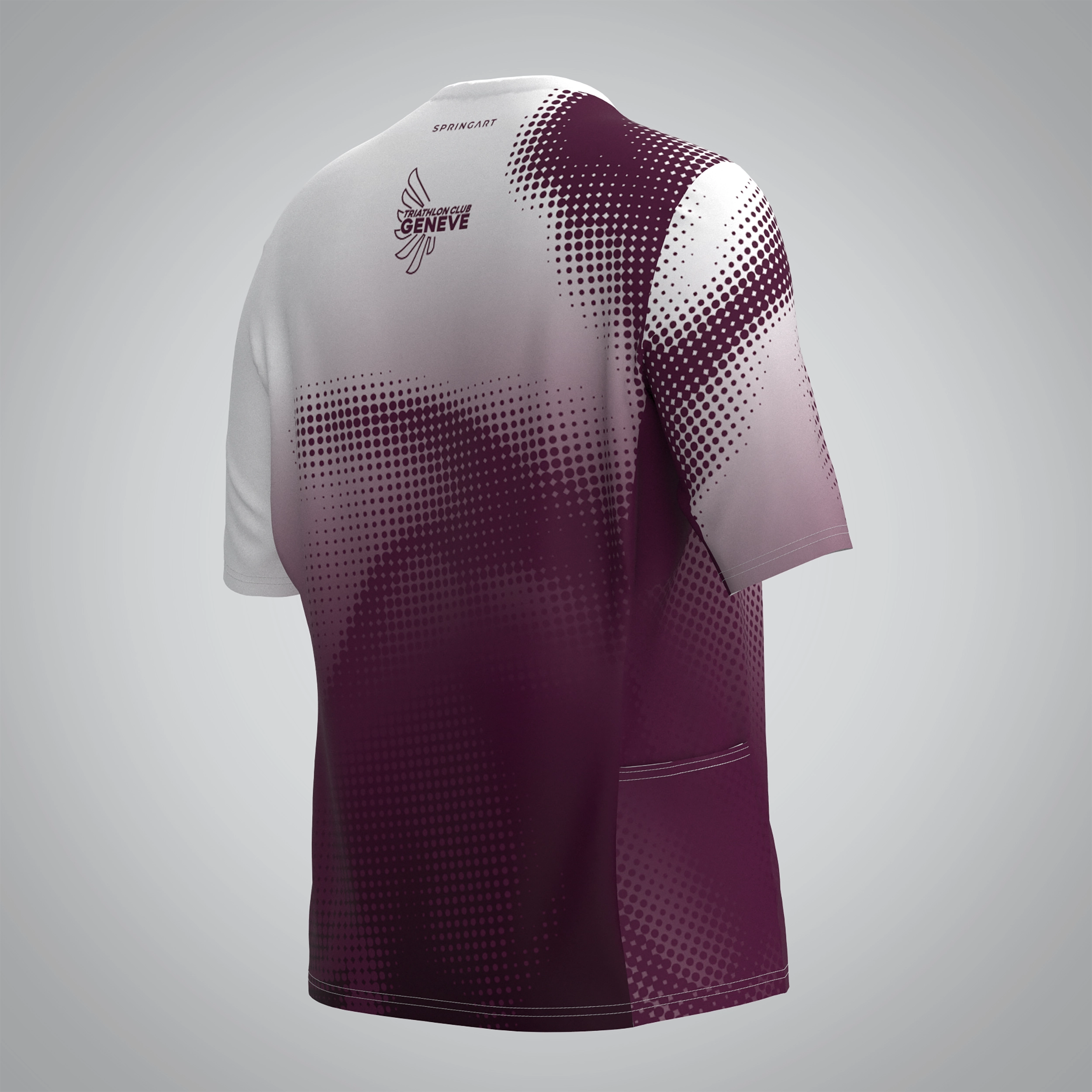 T-shirt Trail zip Femme V2.1 Triathlon Club Genève