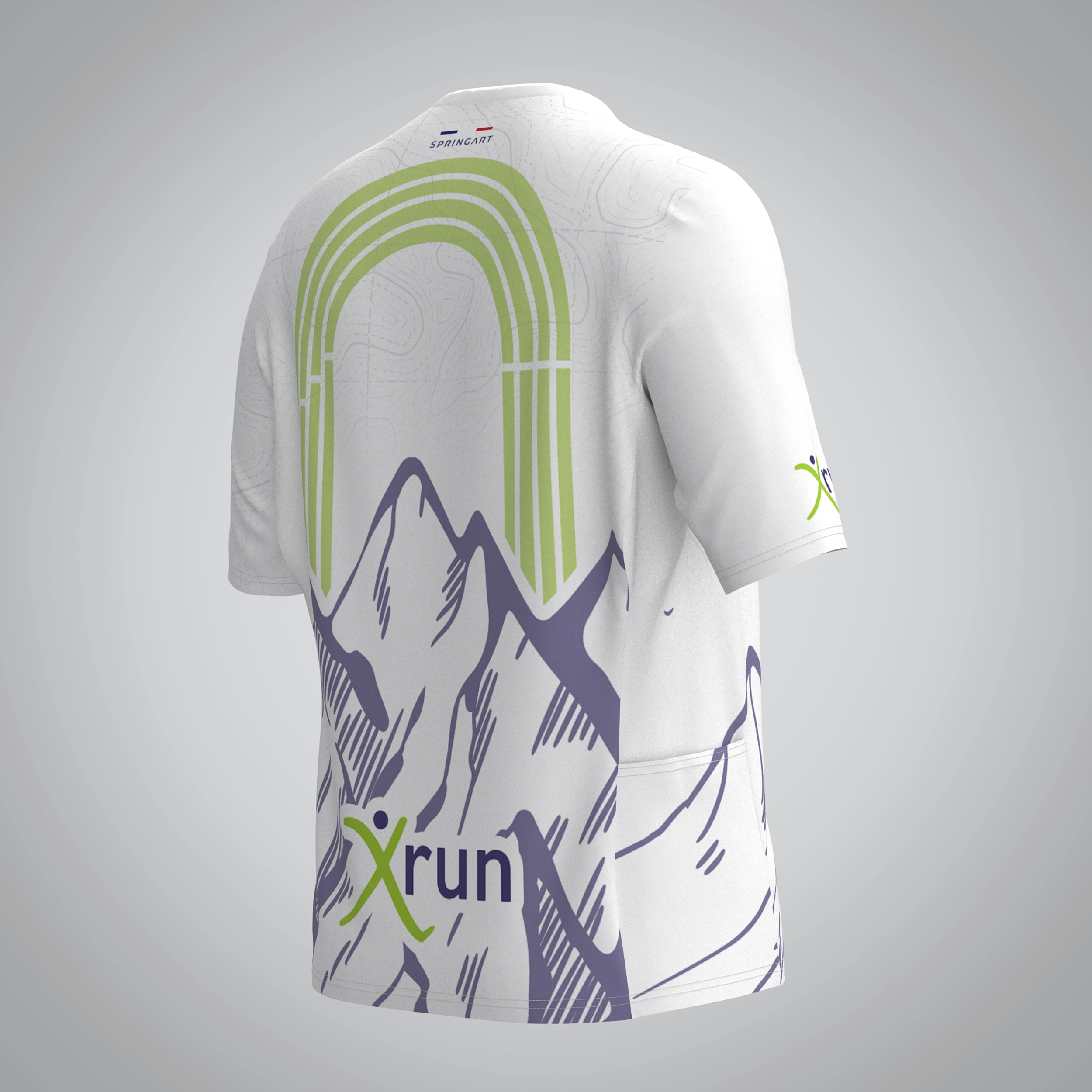 T-shirt Trail zip Femme V2.1 Xrun