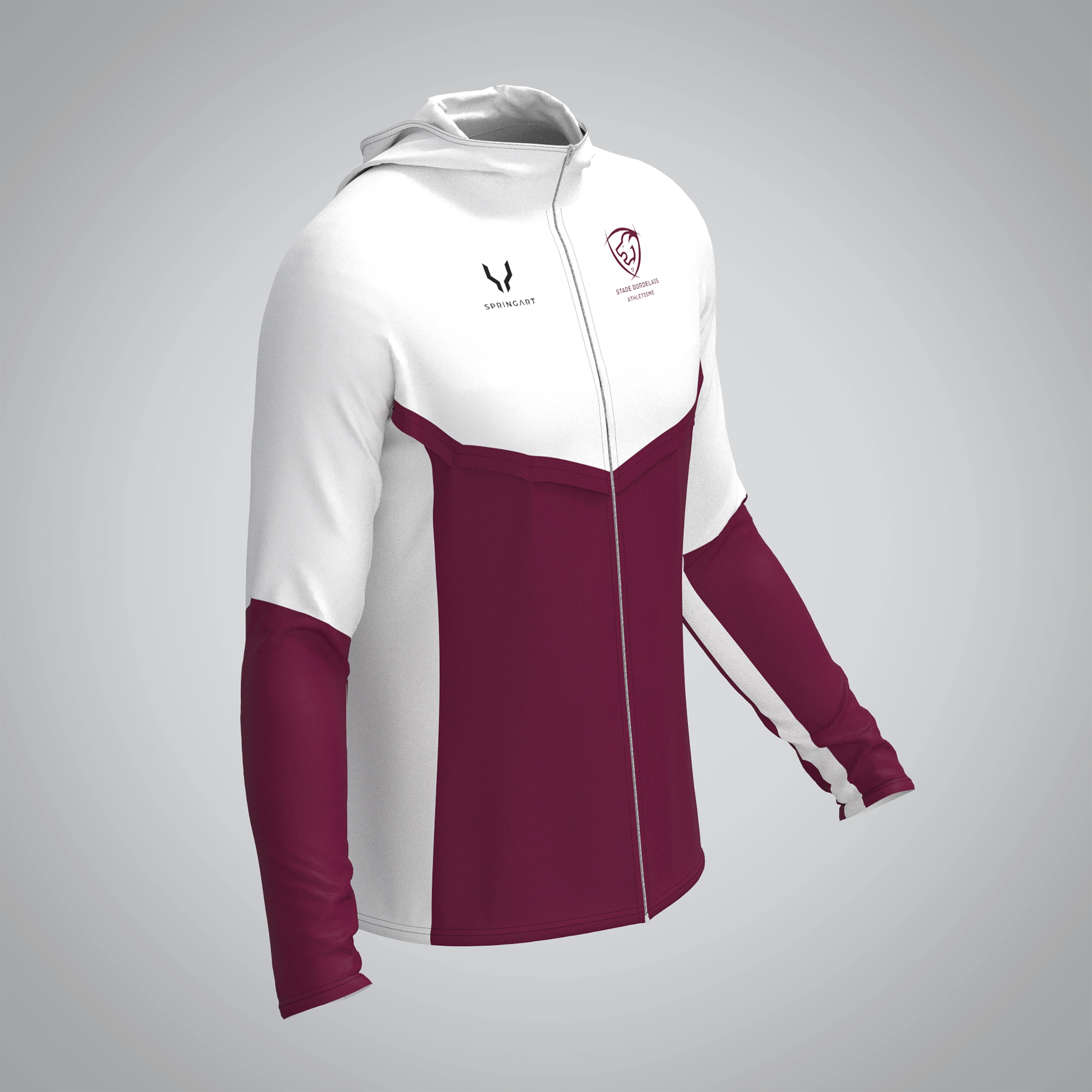 Veste Imperméable Homme Bordeaux Athlétisme