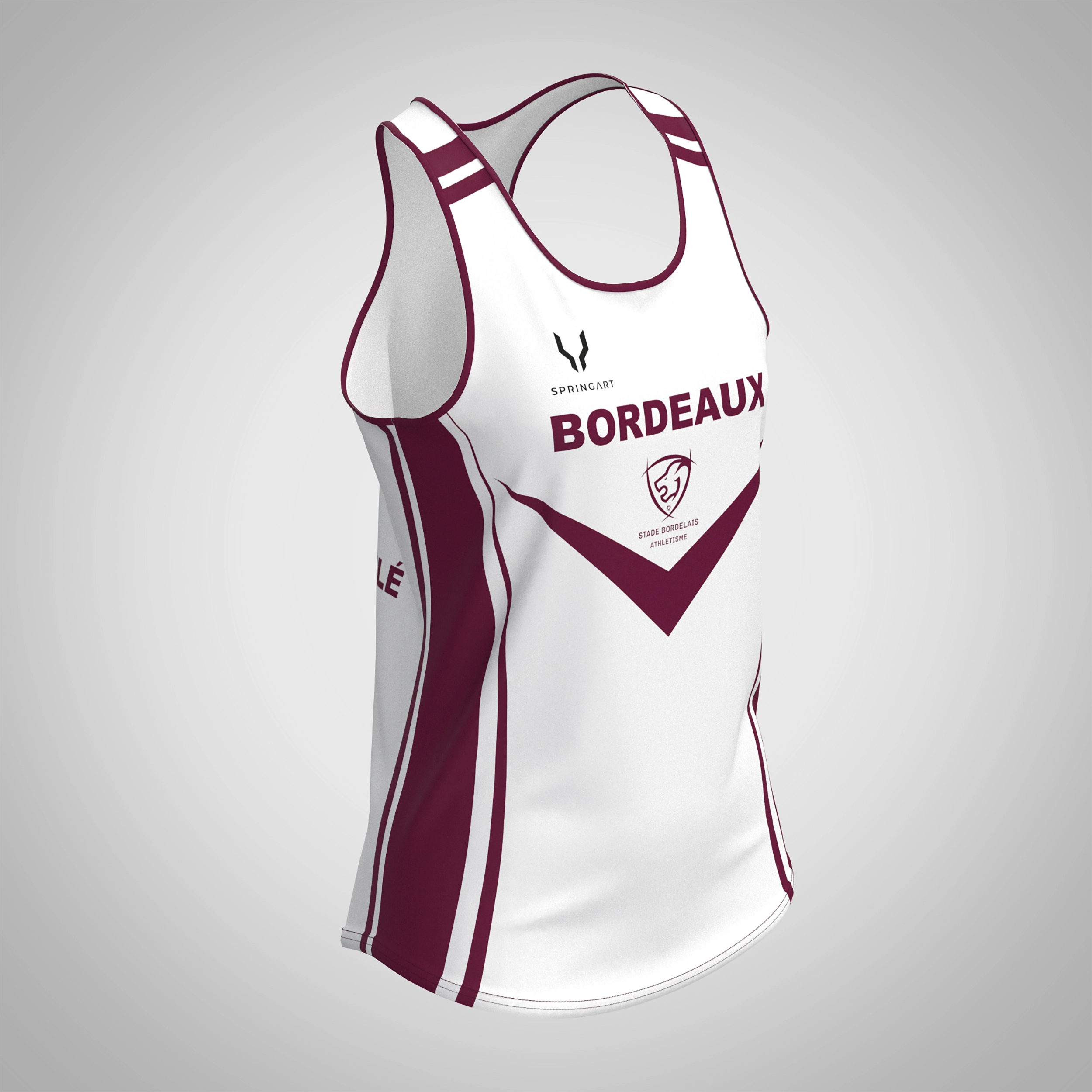 Débardeur Classique Femme Bordeaux Athlétisme