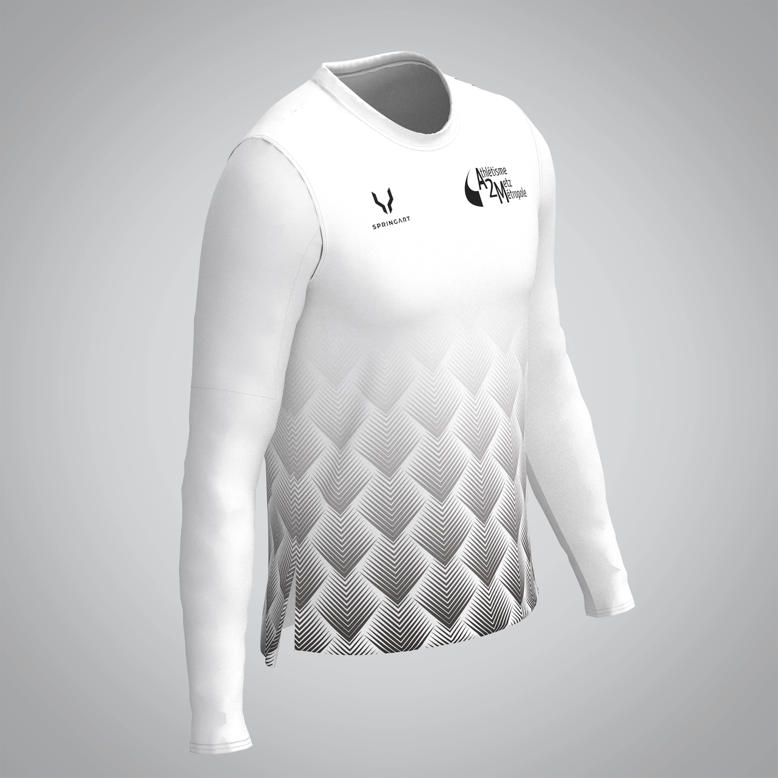 T-shirt Manches Longues Homme Athlétisme Metz Métropole