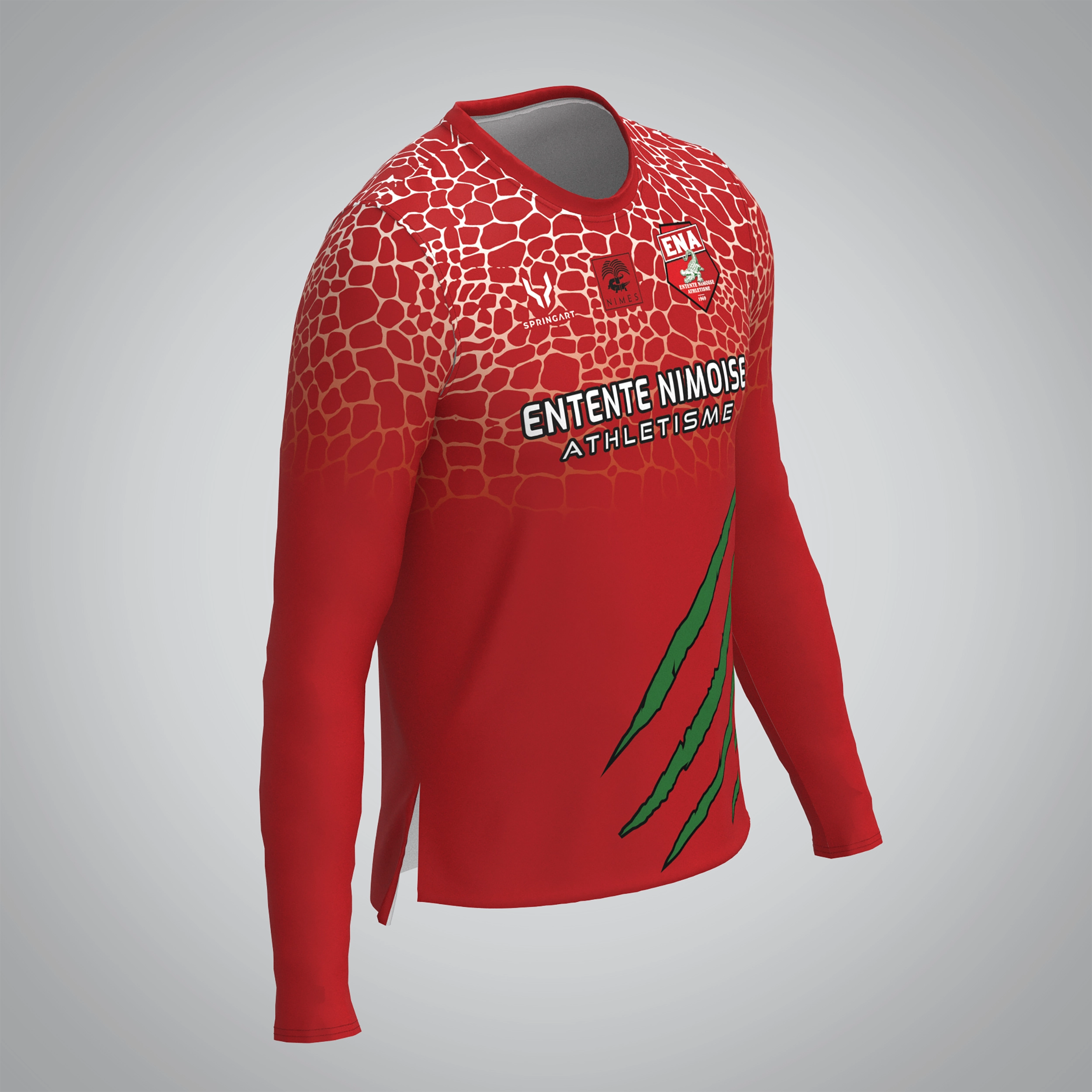 T-shirt Manches Longues Homme Entente Nimoise Athlétisme