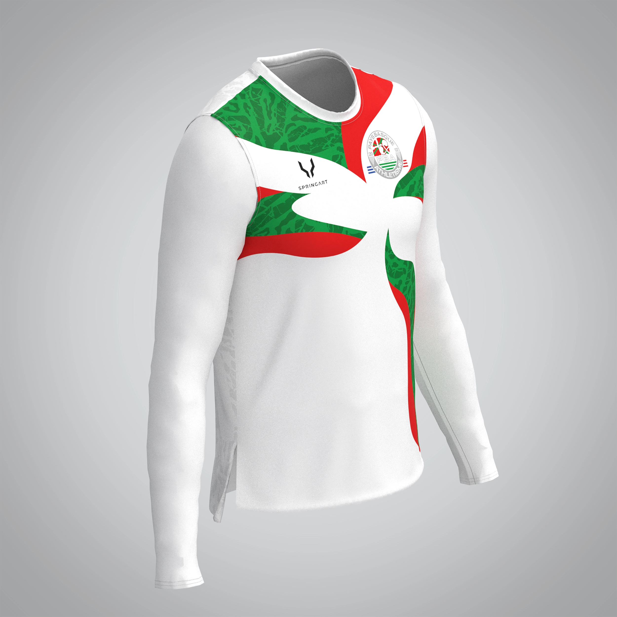 T-shirt Manches Longues Homme Pays Basque athlétisme