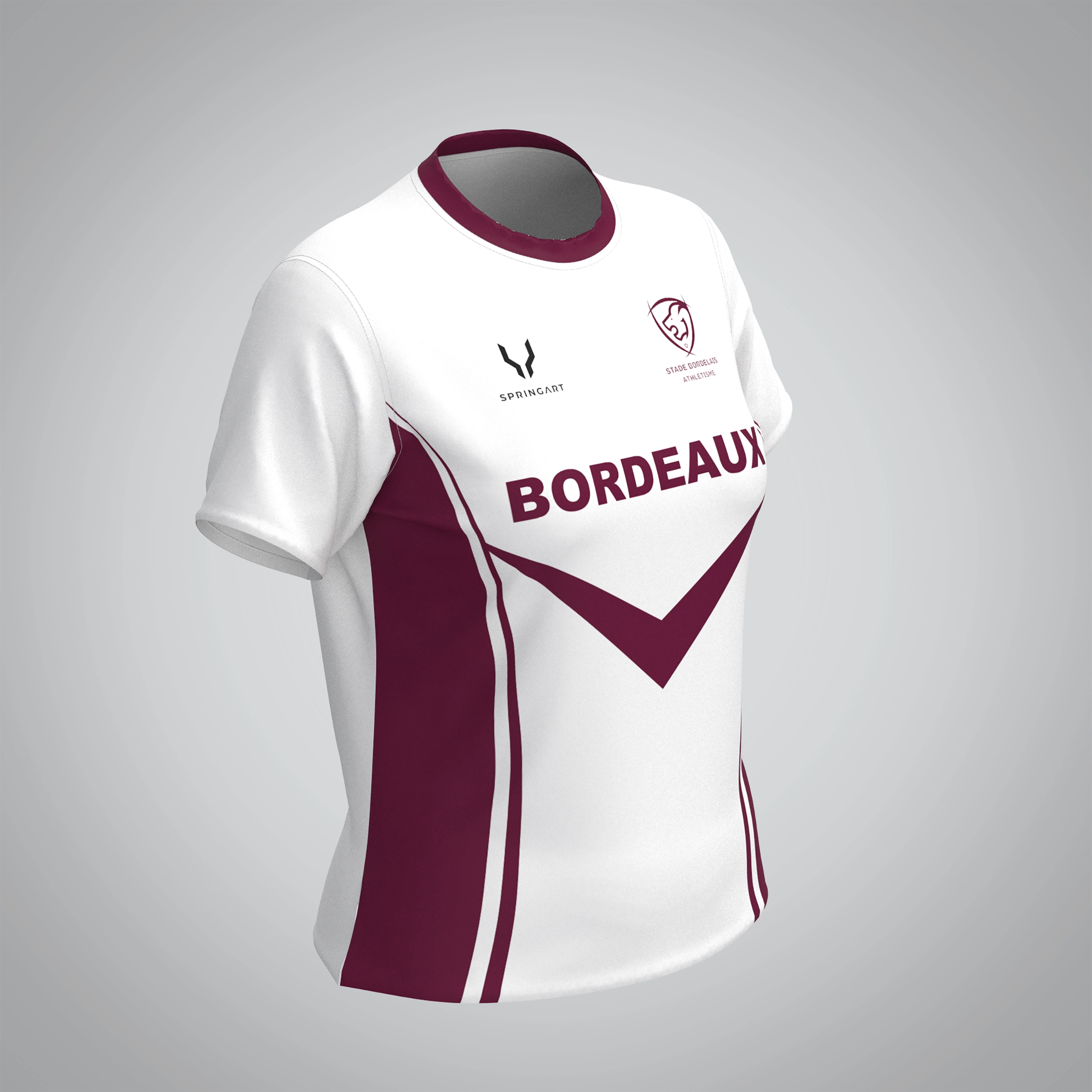 T-shirt Manches Courtes Femme Bordeaux Athlétisme