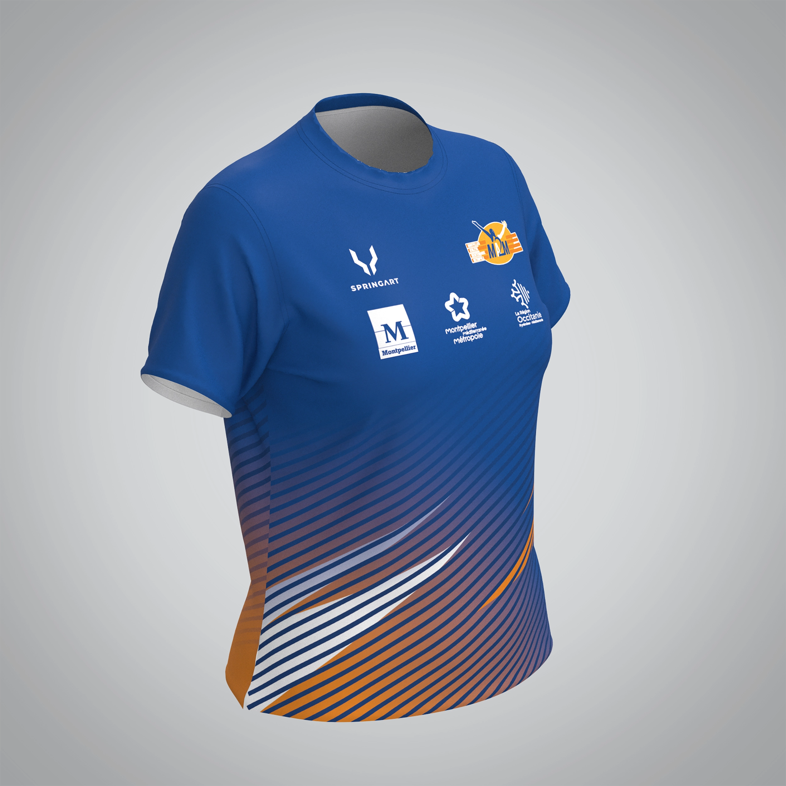 T-shirt Manches Courtes Femme Montpellier Athletic Méditerranée Métropole