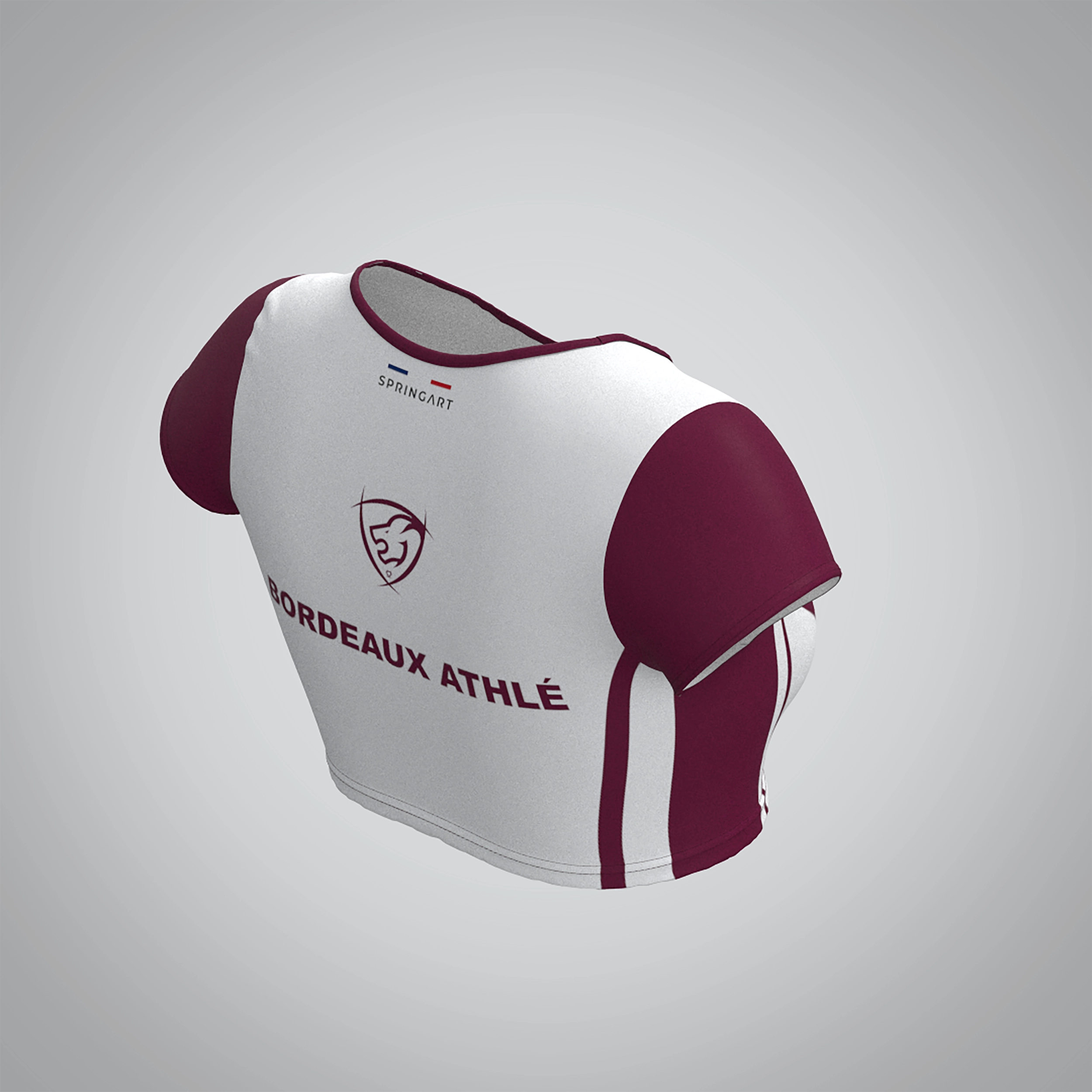 Brassière Manches Courtes Bordeaux Athlétisme